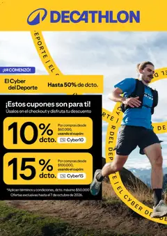 Decathlon Cyber Monday válido desde el 05.10.2026