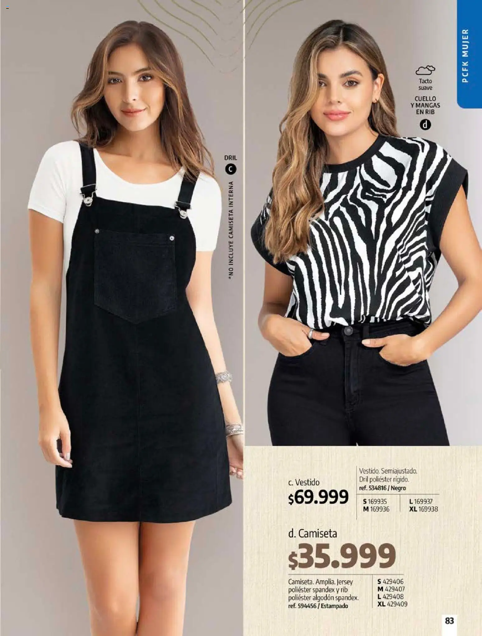 Pacifika revista - valida desde el 18/10/2026 | Página: 83 | Productos: Algodón, Camiseta, Vestido, Cuello