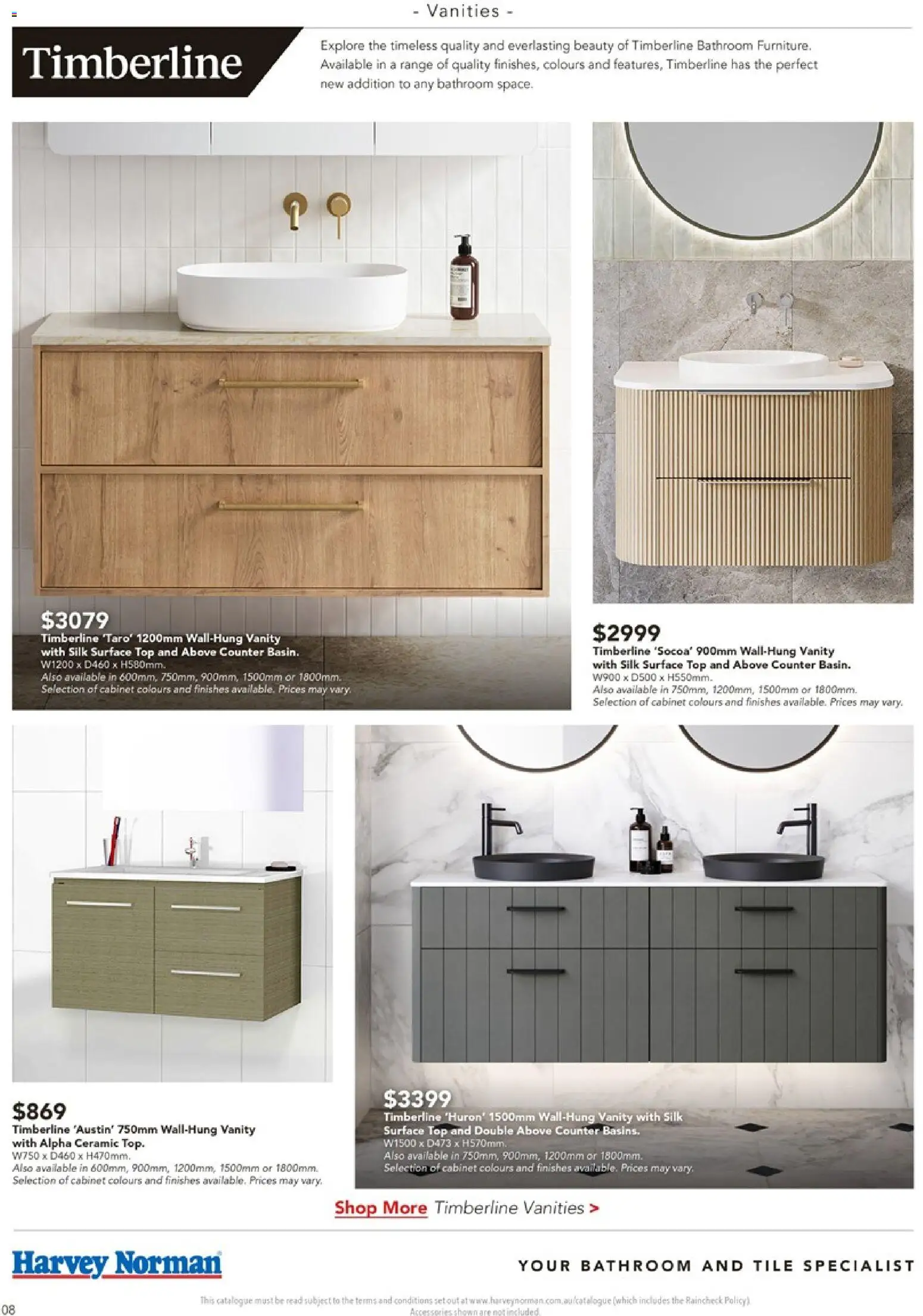 Harvey Norman catalogue - valid from 09/09/2026 | Page: 8 | Products: Cabinet, Bathroom
