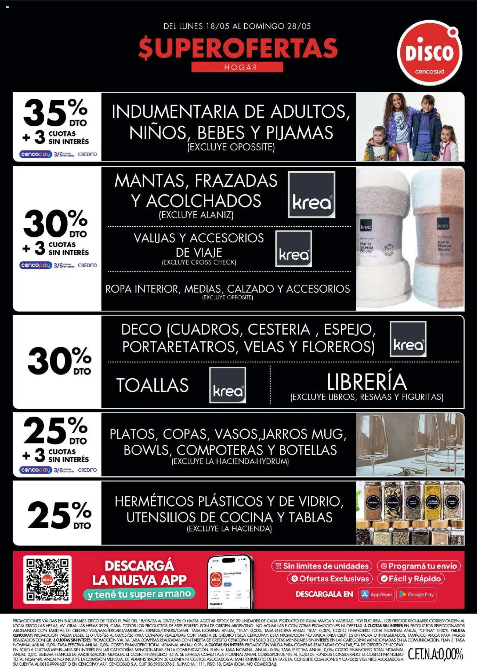 Disco - Ofertas | Electro, T. Libre y más │ válido desde el 15.05.2026 | Página: 3 | Productos: Utensilios de cocina, Disco, Cocina, Ropa