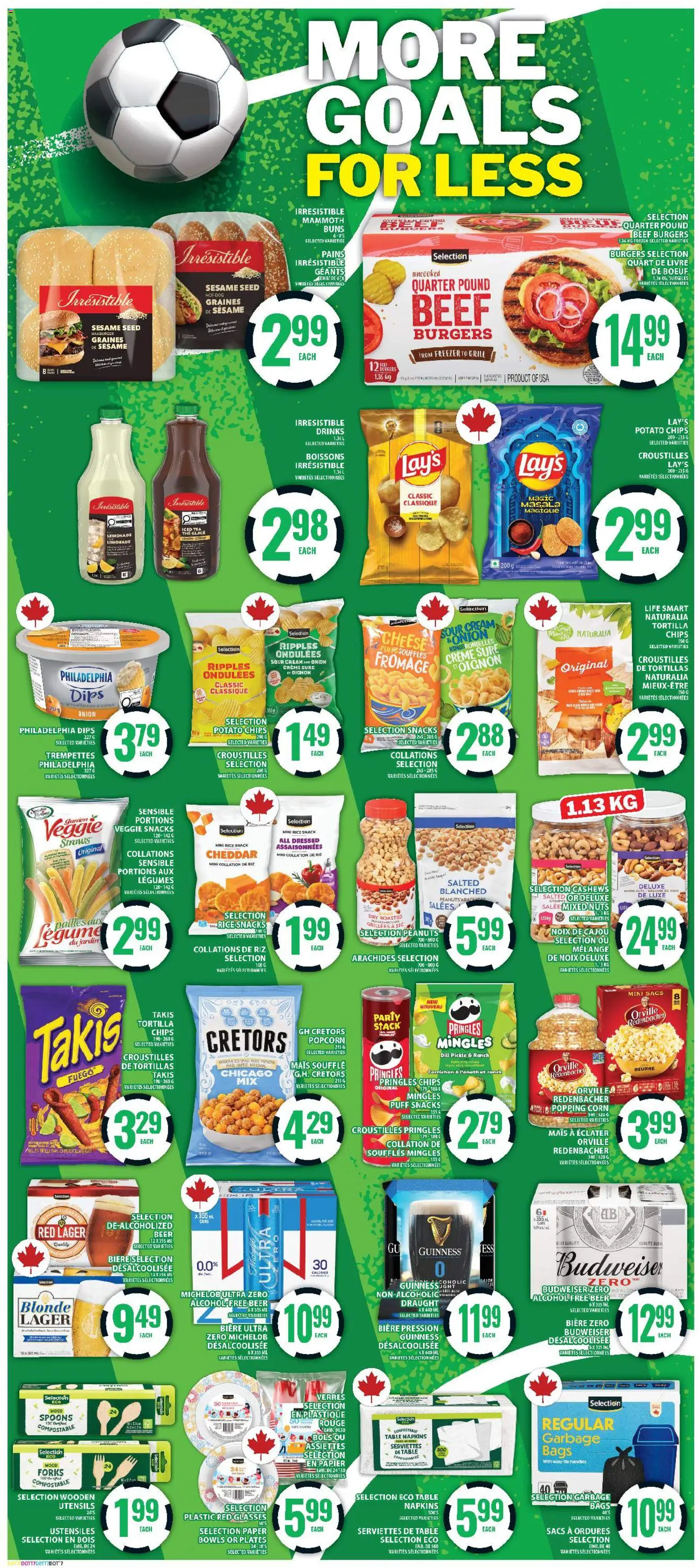 Food Basics flyer valid from Jul 9, 2026 | Page: 14 | Products: Tea, Sour cream, Freezer, Grill