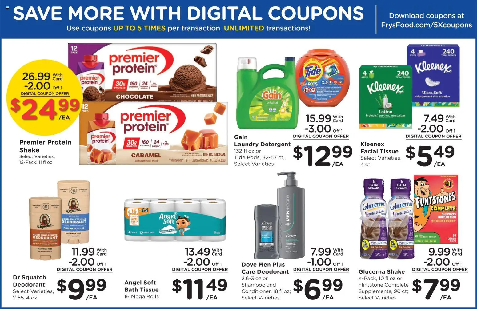 Fry's Food Weekly Ad - valid from 08/26/2026 | Page: 9 | Products: Laundry detergent, Chocolate, Deodorant, Tissues