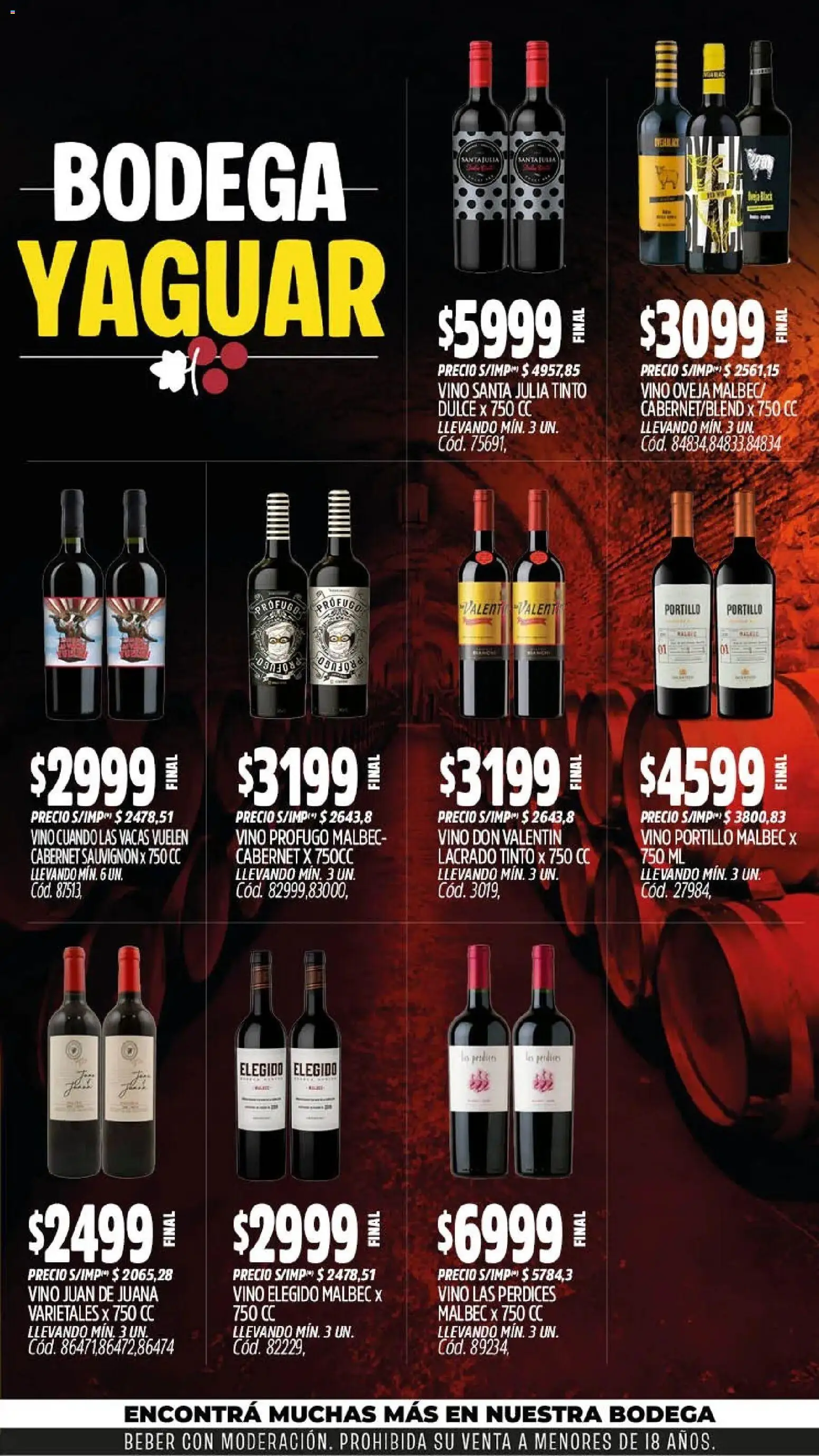 Yaguar - Oferta Semanal Mendoza │ válido desde el 28/09/2026 | Página: 5 | Productos: Dulce, Vino