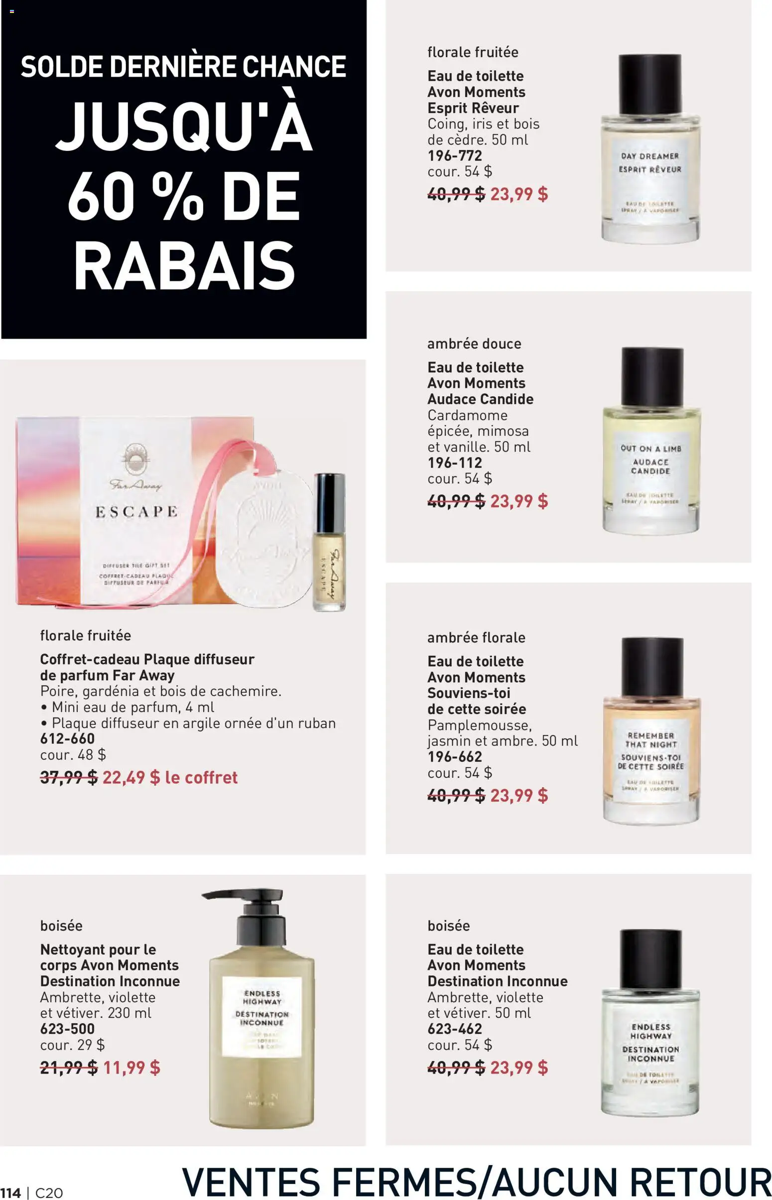 Avon flyer valid from Sep 23, 2026 | Page: 114 | Products: Eau de toilette, Toilette