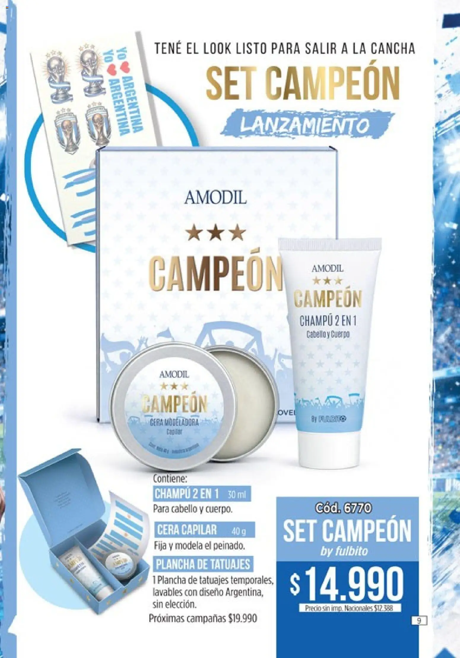 Amodil - Campaña 11 │ válido desde el 01.07.2026 | Página: 9 | Productos: Champú, Cera, Plancha