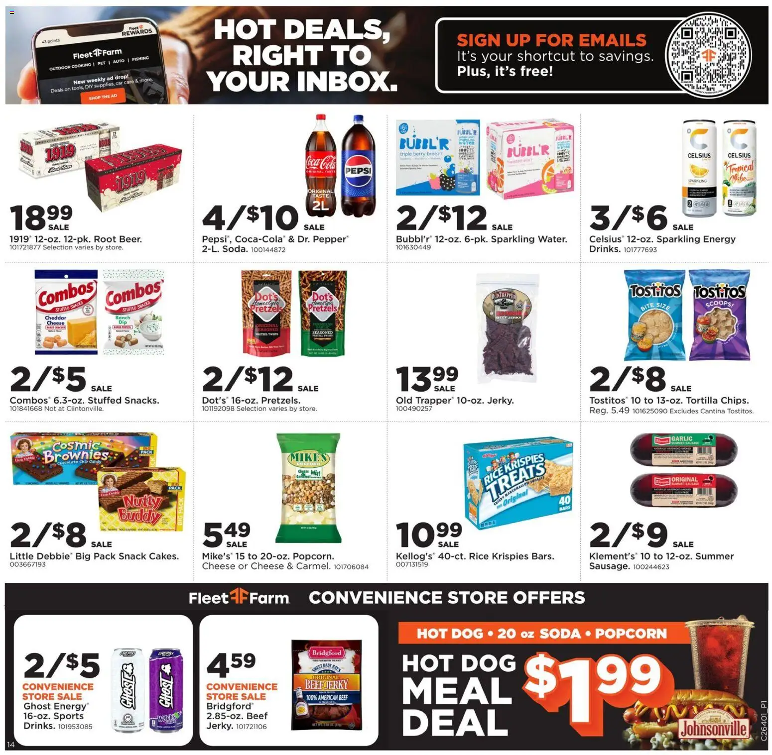 Mills Fleet Farm Weekly Ad - valid from 09/28/2026 | Page: 18 | Products: Cheese, Chocolate, Beef, Sausage