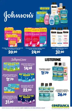 Confiança ofertas Johnson's - Pré-Visualização do folheto da loja Confiança, válido de 16/09/2026 | Página: 1 | Produtos: Pó, Absorvente interno, Vitamina c, Sempre Livre