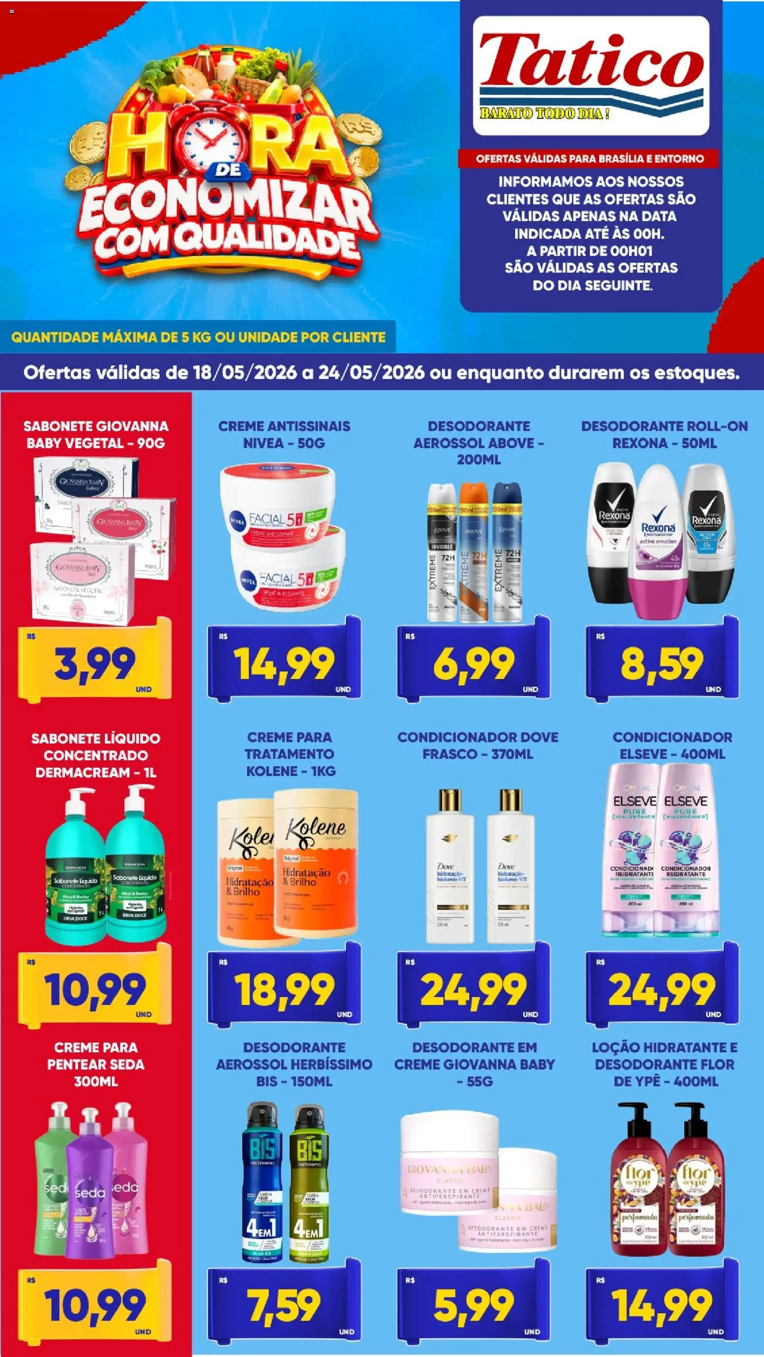 Tatico Folheto - válido de 18.05.2026 | Página: 7 | Produtos: Condicionador, Desodorante, Antiperspirante, Rexona
