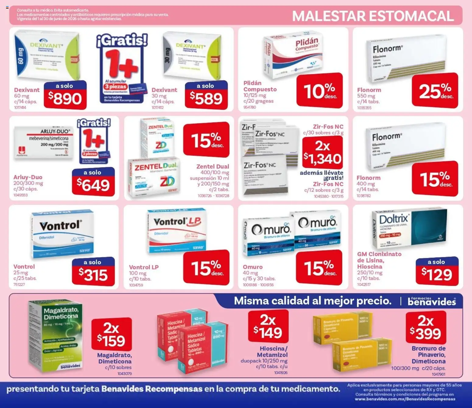 Nuevas ofertas de Farmacia Benavides válidas en toda la República Mexicana desde el 01.06.2026. ¡Encuentra las mejores ofertas en Farmacia Benavides catálogo! | Página: 3