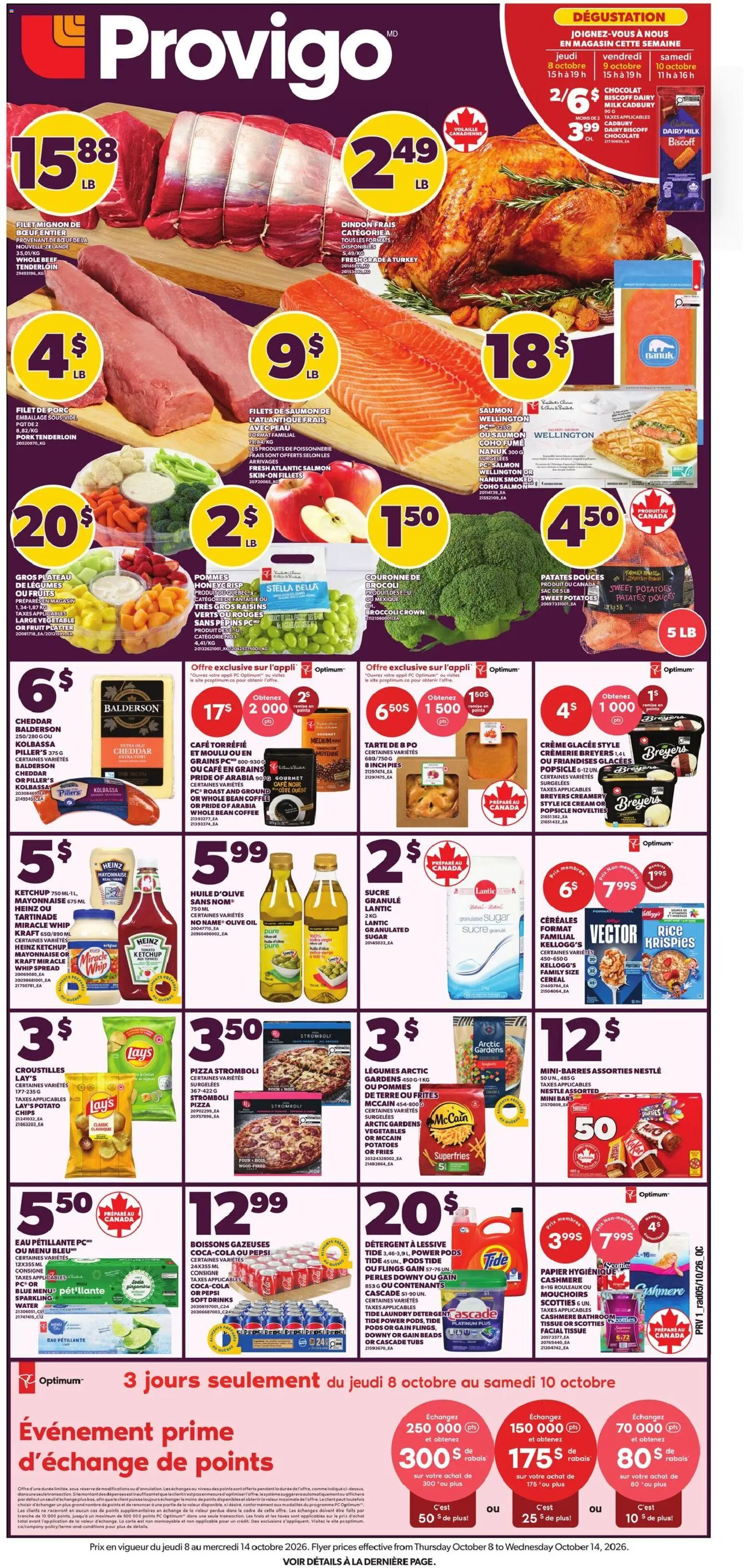 Provigo flyer valid from Oct 8, 2026 | Page: 1
