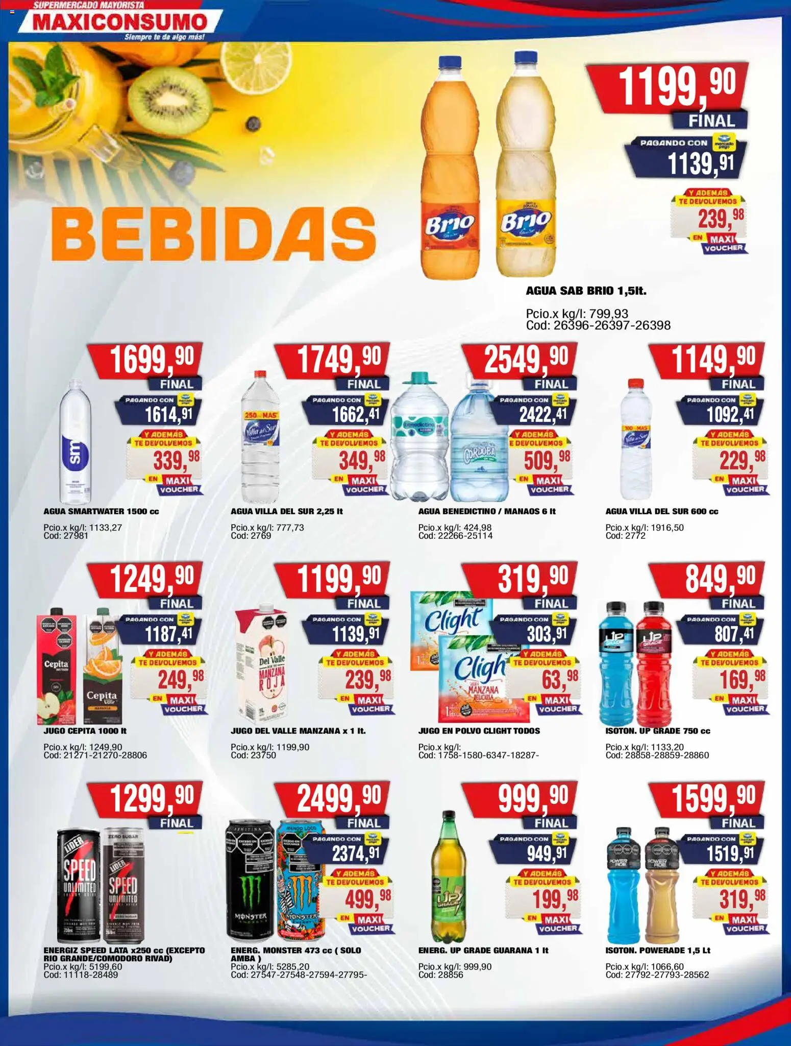 Maxiconsumo ofertas │ válido desde el 20.04.2026 | Página: 15 | Productos: Polvo, Manzana, Jugo, Té