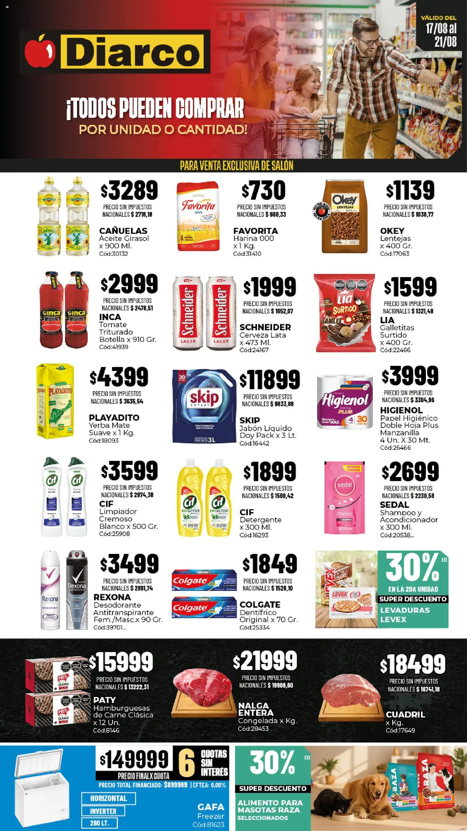 Diarco ofertas │ válido desde el 17/08/2026 | Página: 1 | Productos: Mate, Yerba, Jabón líquido, Desodorante