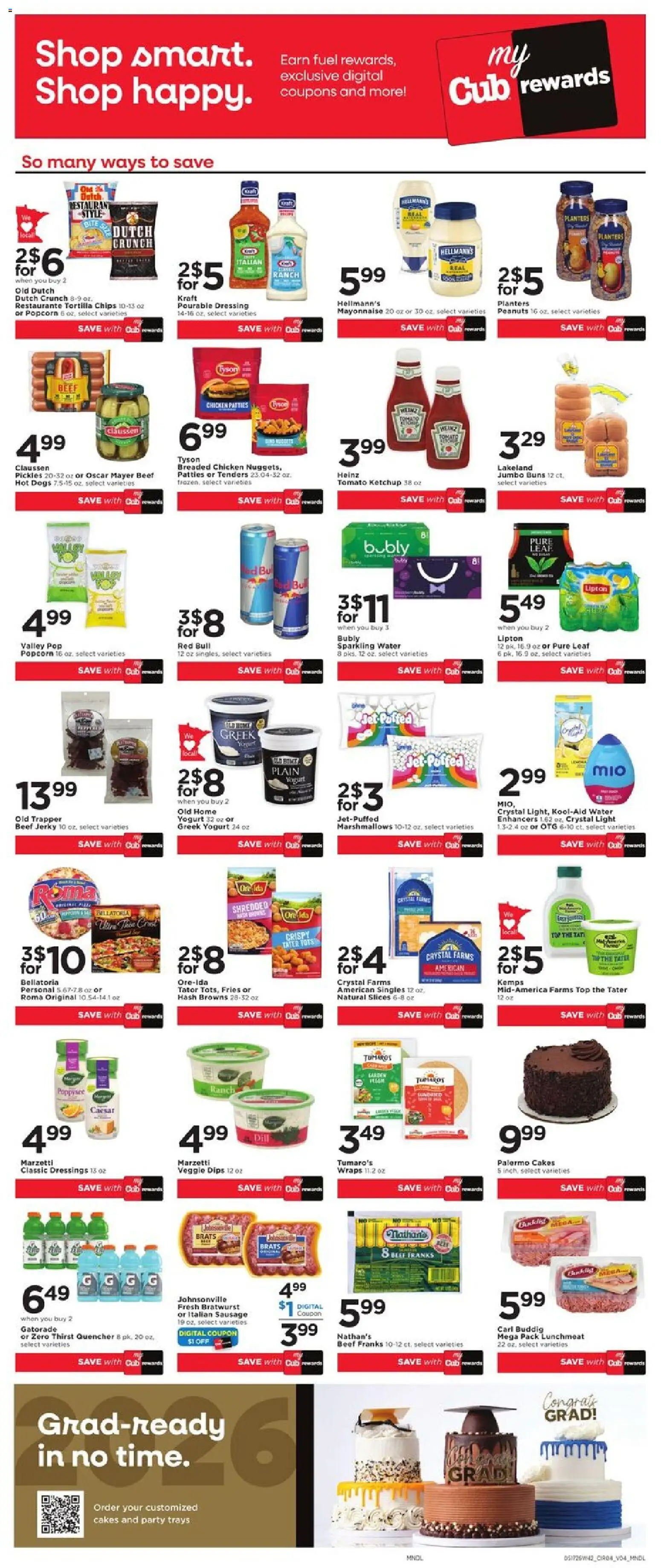 Cub Foods Weekly Ad - valid from 17.05.2026 | Page: 6 | Products: Beef, Ketchup, Water, Hot Dogs