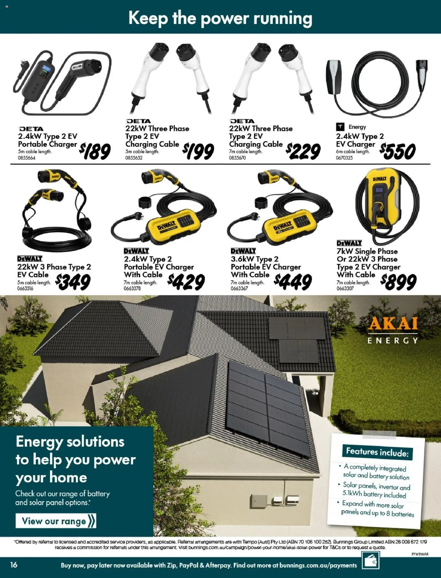Bunnings Warehouse catalogue - valid from 20.05.2026 | Page: 16 | Products: Charger, Batteries, Cable, Portable