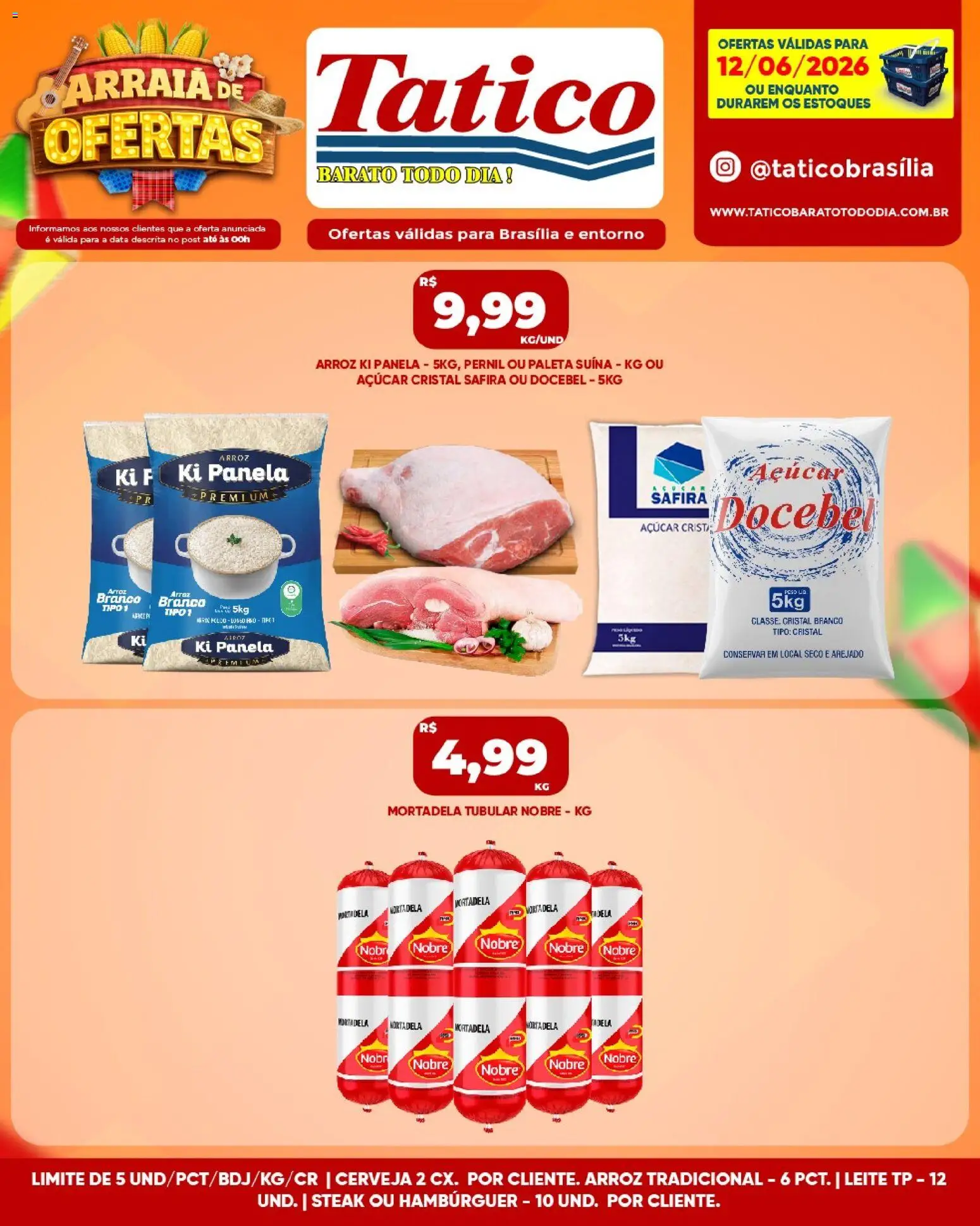 Tatico Folheto - válido de 13.06.2026 | Página: 30 | Produtos: Panela, Pernil, Mortadela, Açúcar