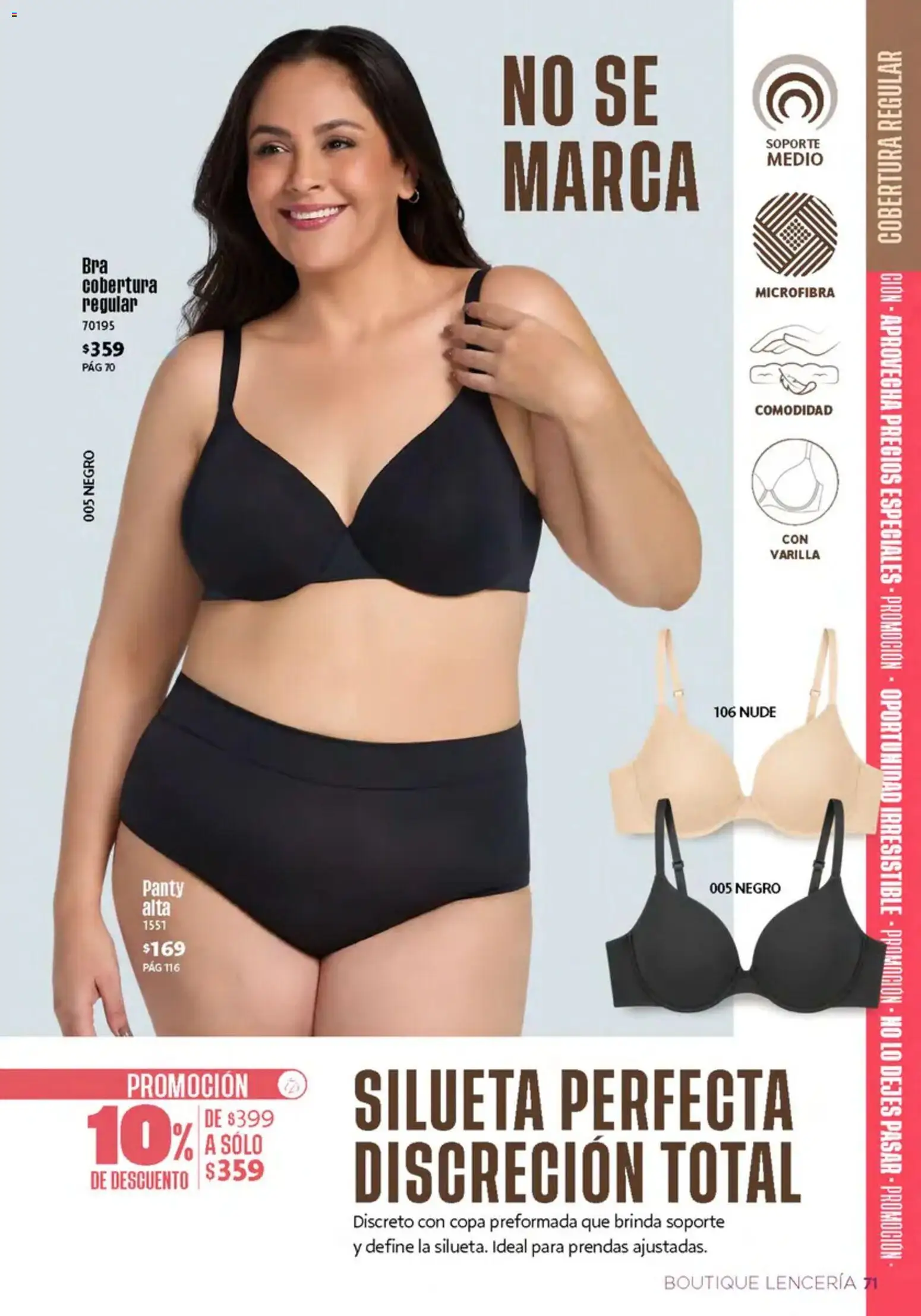 Nuevas ofertas de Ilusión válidas en toda la República Mexicana desde el 01/10/2026. ¡Encuentra las mejores ofertas en Ilusión catálogo Invierno! | Página: 73 | Productos: Lenceria