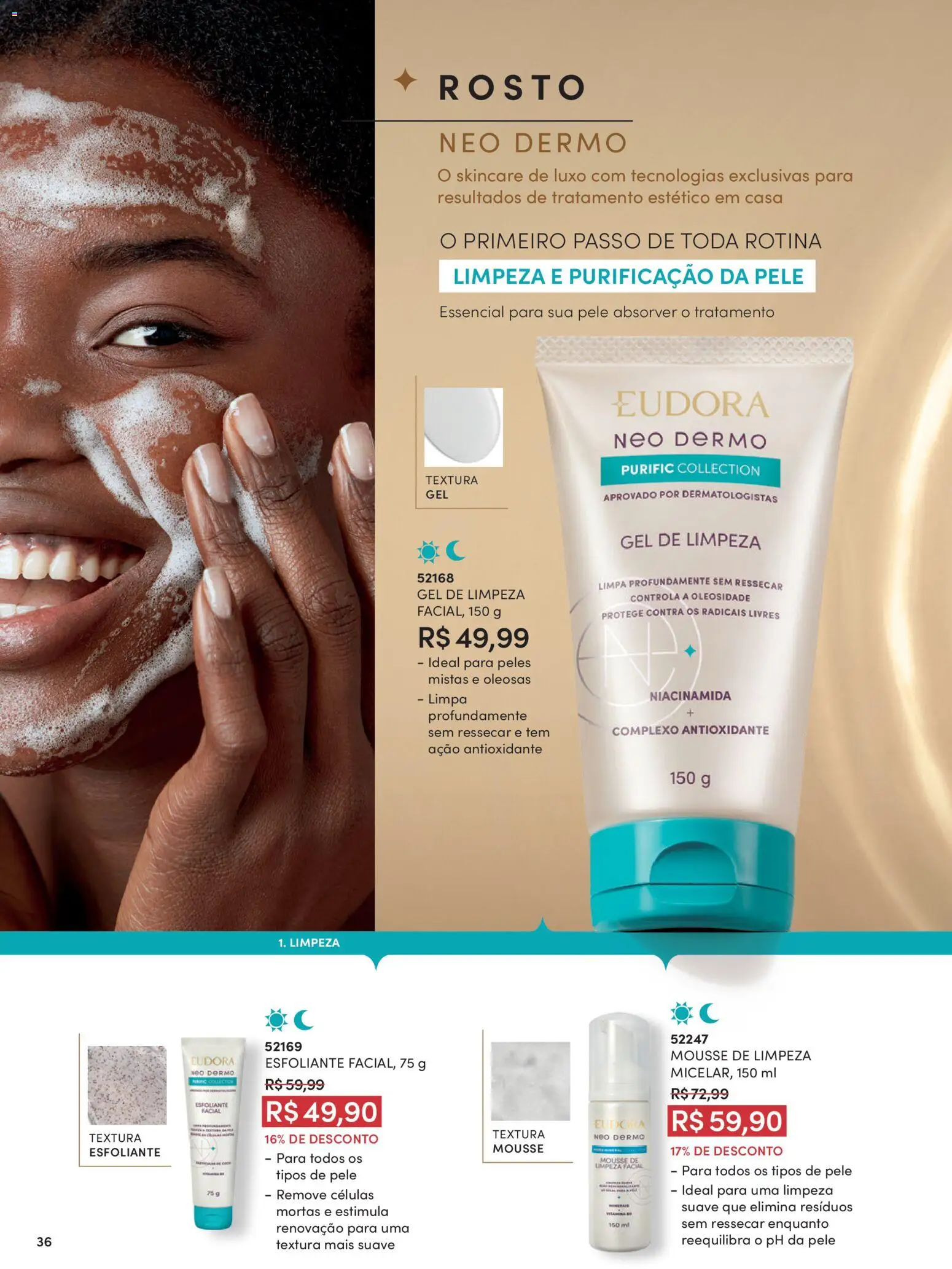 Eudora Folheto - válido de 15/07/2026 | Página: 39 | Produtos: Mousse, Gel de limpeza
