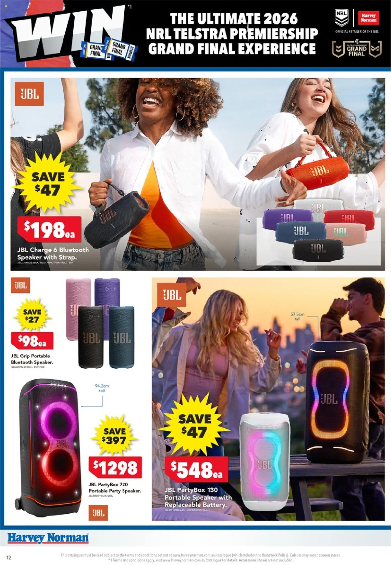 Harvey Norman catalogue - valid from 10/09/2026 | Page: 12 | Products: Accessories, Bluetooth speaker, Speaker, Portable
