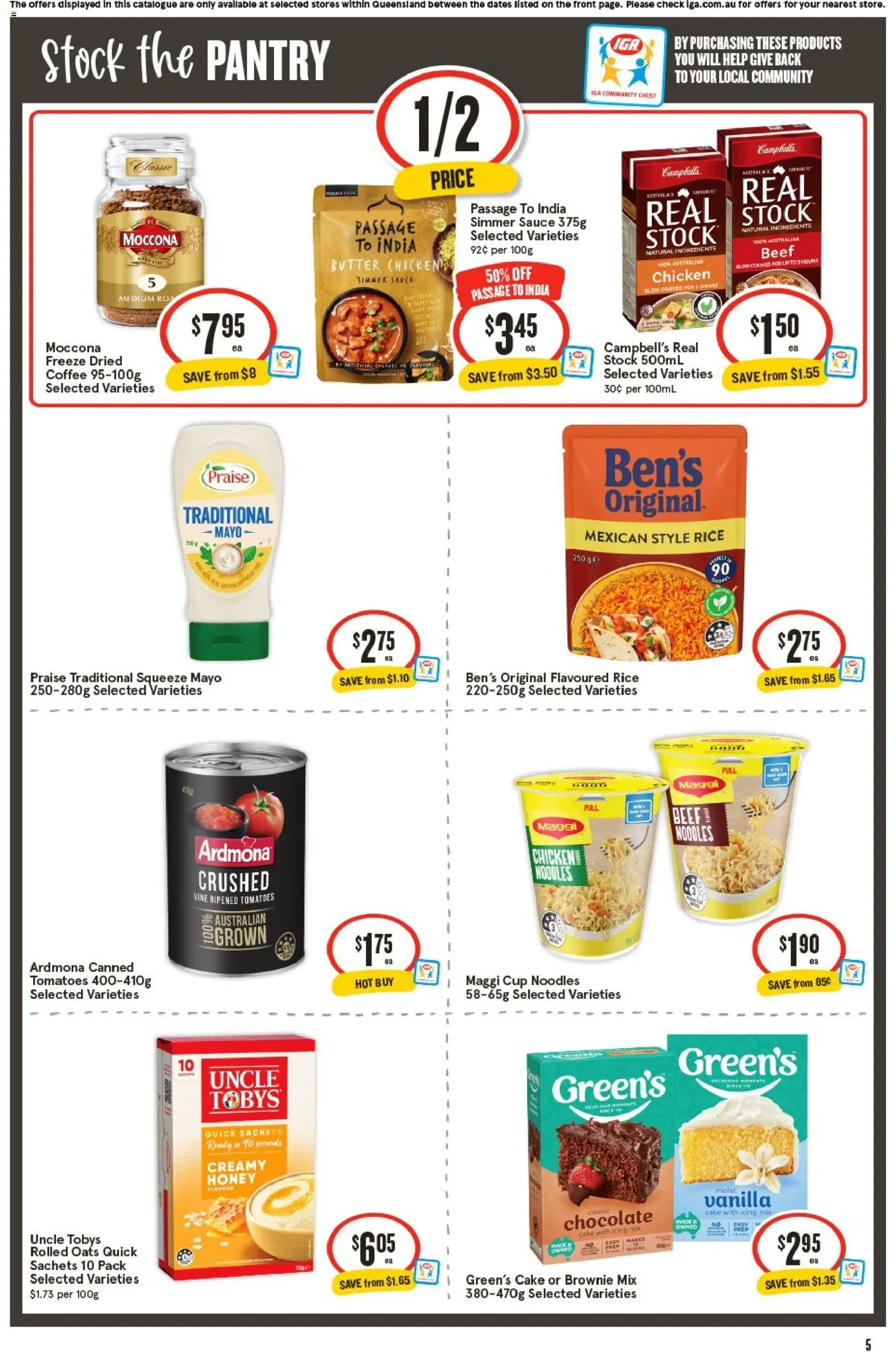 IGA catalogue - valid from 12/08/2026 | Page: 6 | Products: Butter, Honey, Cake, Vanilla