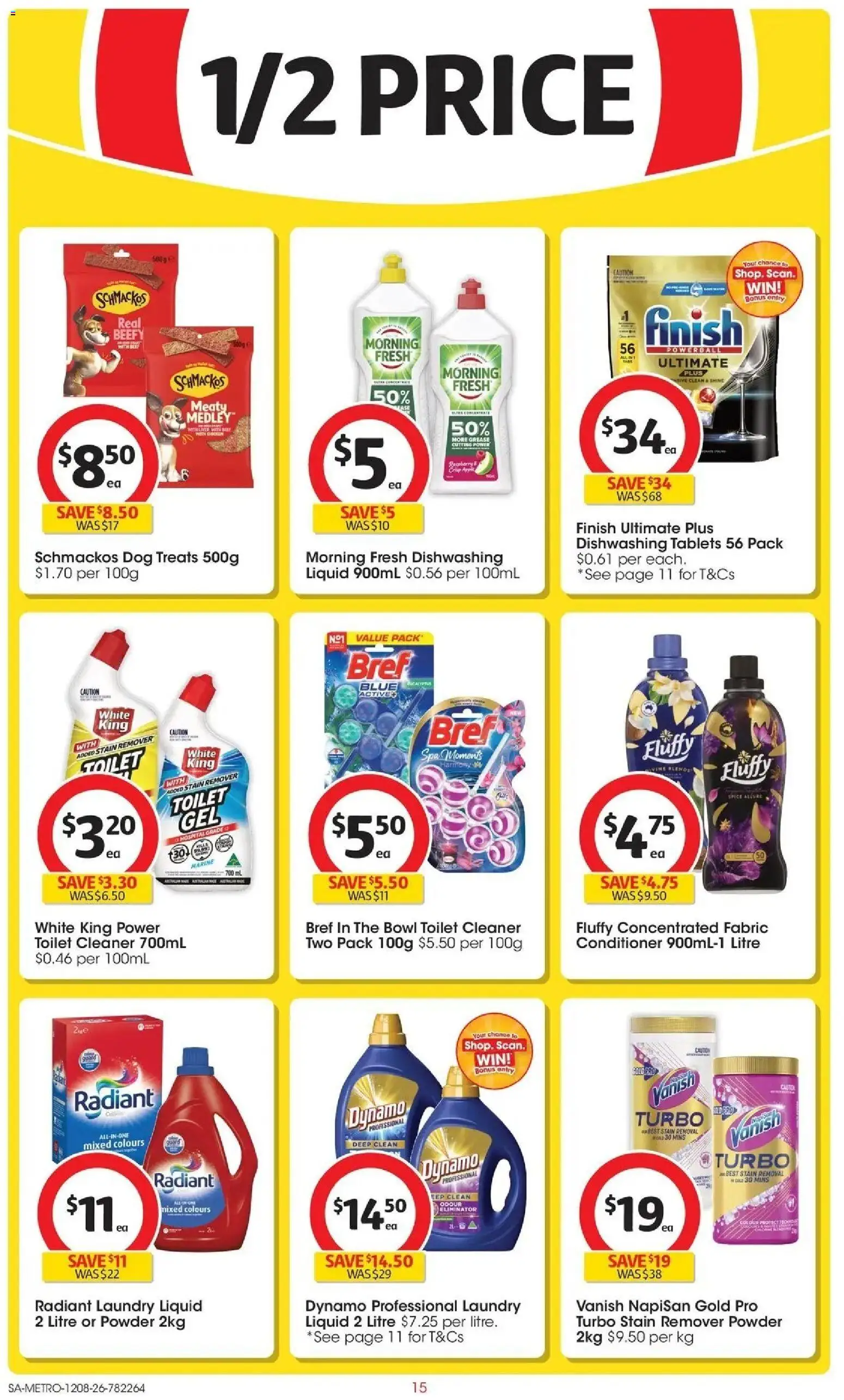 Coles catalogue - valid from 12/08/2026 | Page: 15 | Products: Toilet, Powder, Stain remover, Tablets