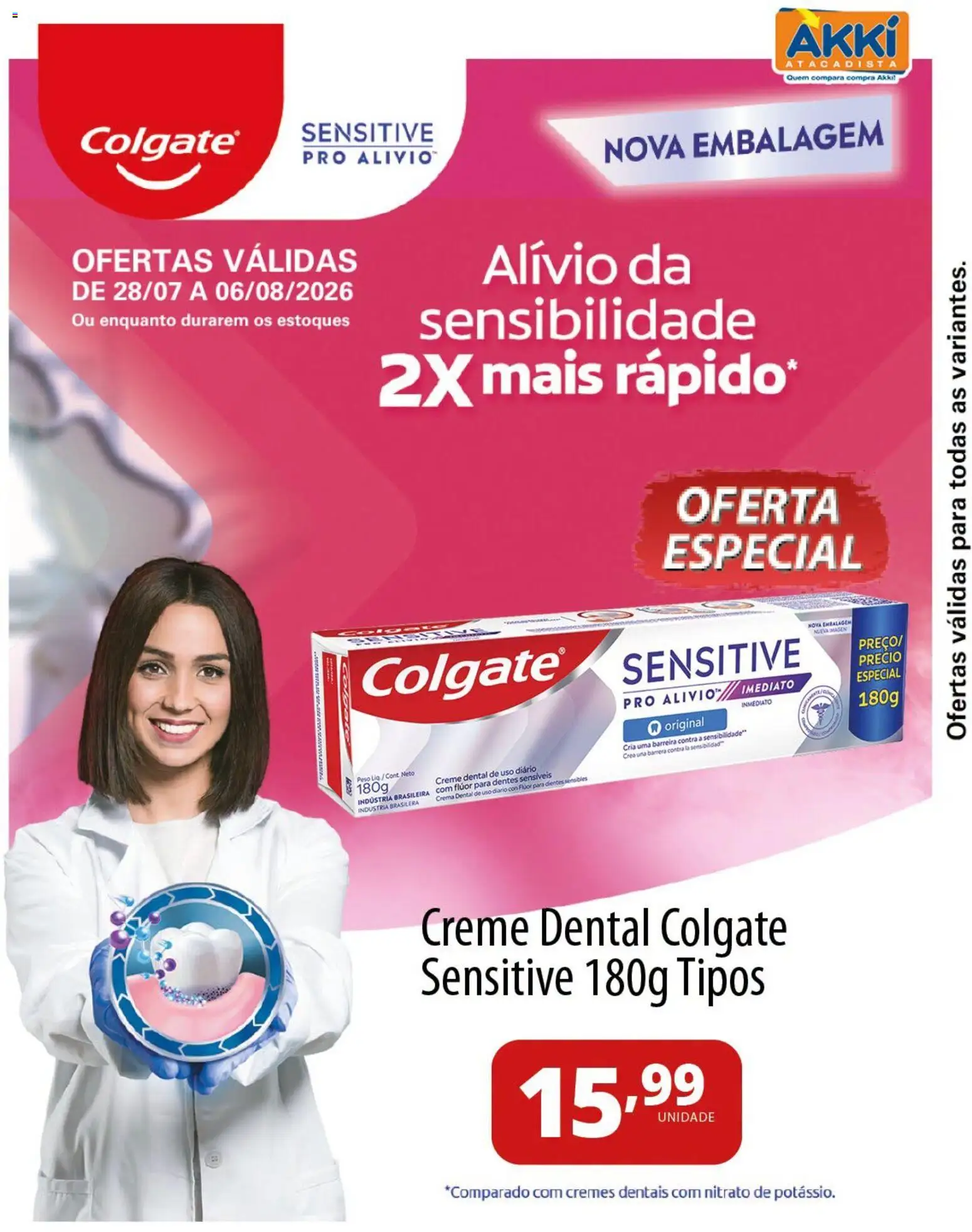 Akki Atacadista Folheto - válido de 28/07/2026 | Página: 2 | Produtos: Creme, Creme dental