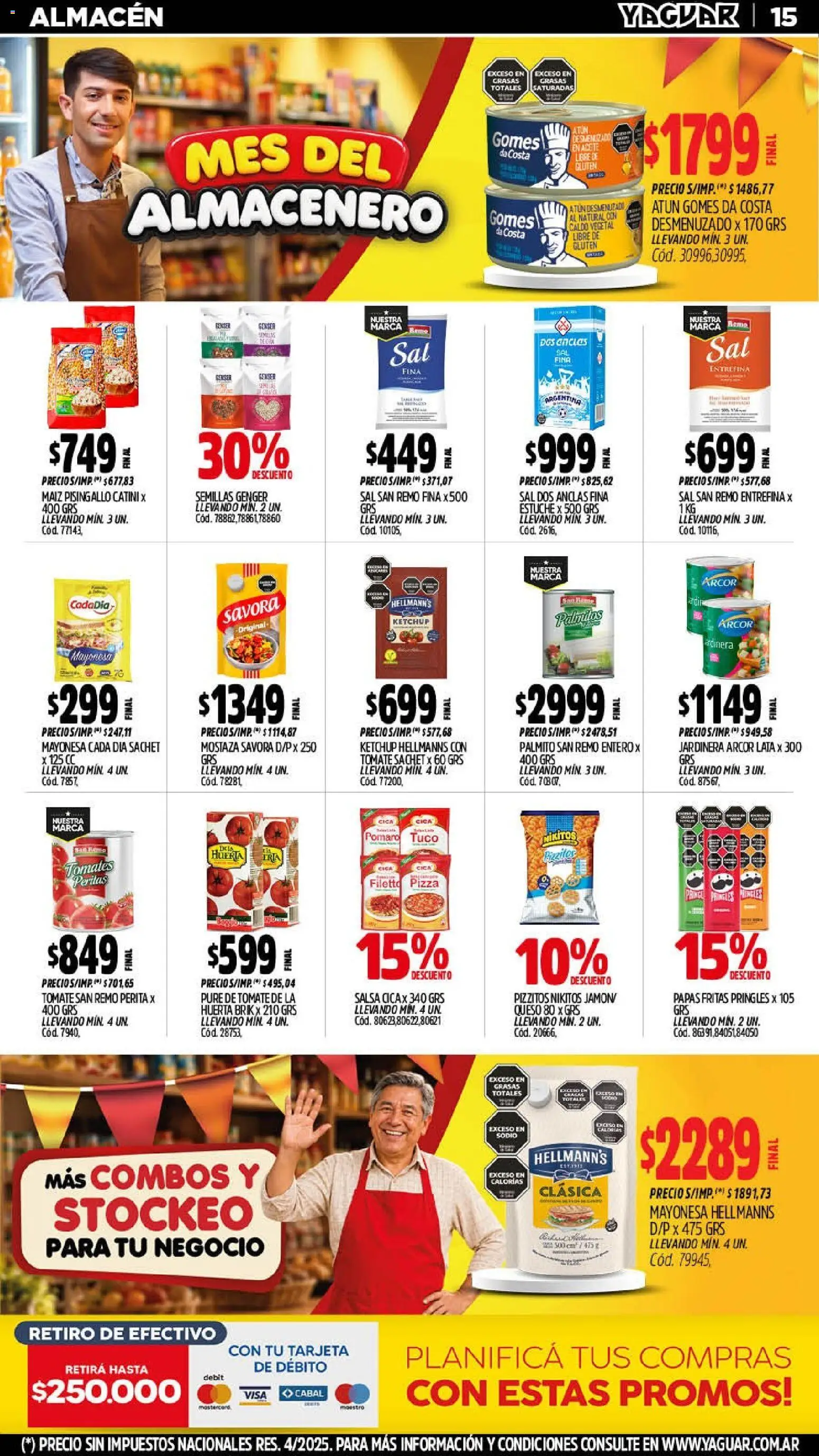 Yaguar - Oferta Semanal Misiones │ válido desde el 14/09/2026 | Página: 15 | Productos: Maiz, Papas, Semillas, Puré