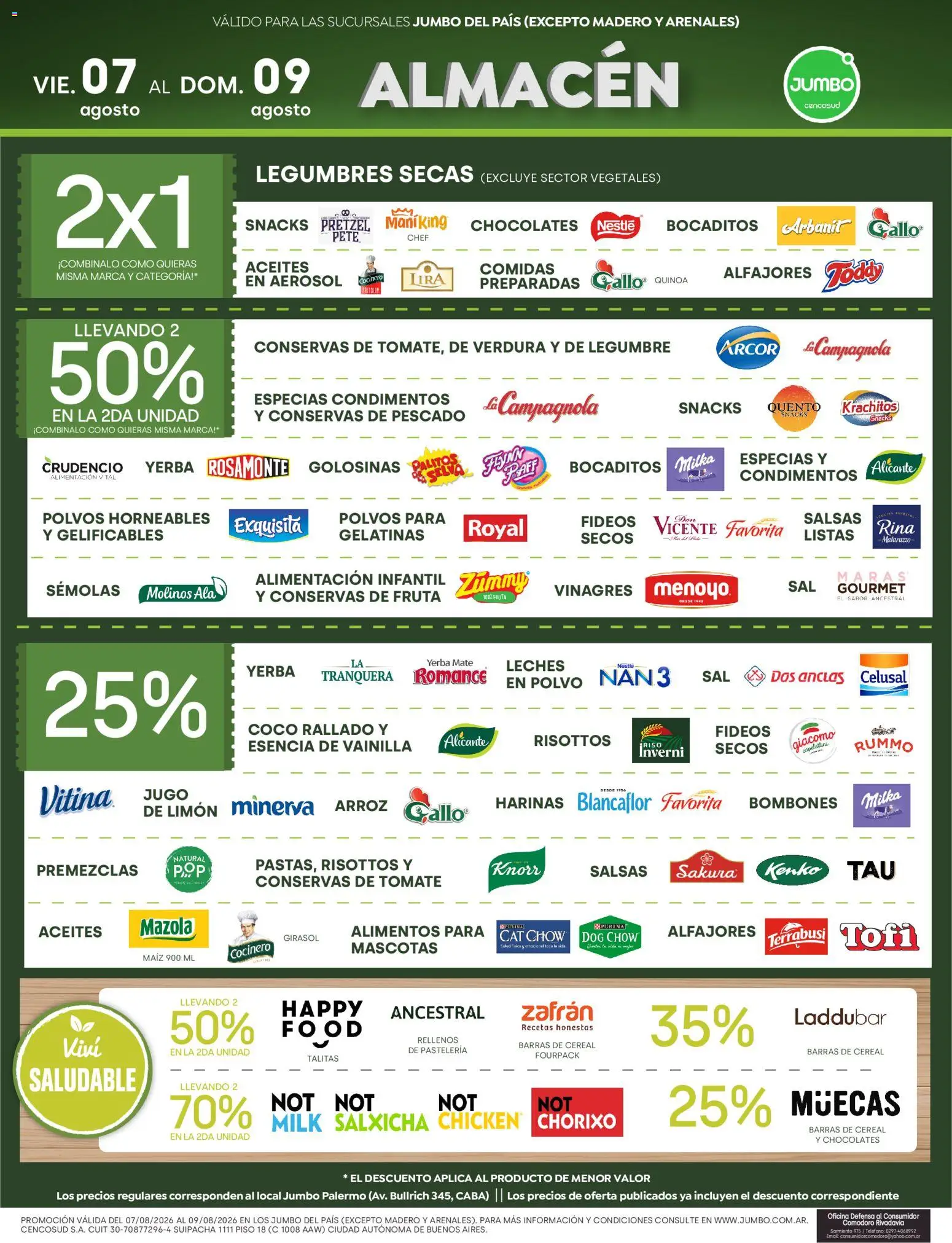 Jumbo - Ofertas Bs As │ válido desde el 07/08/2026 | Página: 3 | Productos: Legumbres, Coco, Salsas, Jugo