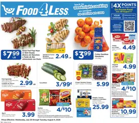 Preview of Food 4 Less weekly ads valid from 07/29/2026