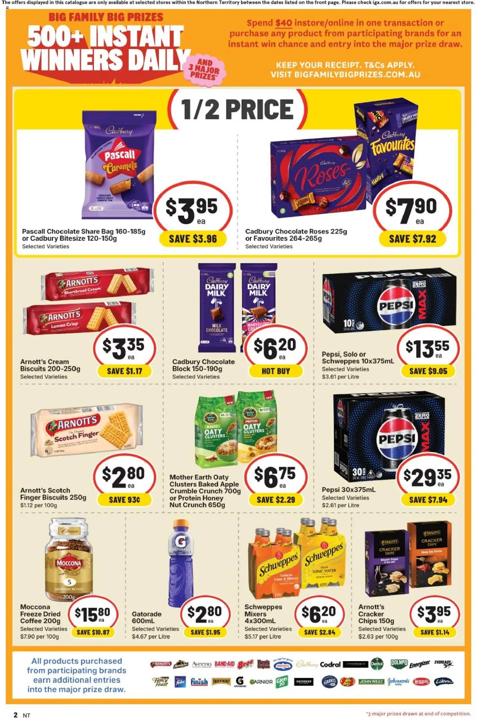 IGA catalogue - valid from 08/07/2026 | Page: 2 | Products: Milk, Coffee, Honey, Water
