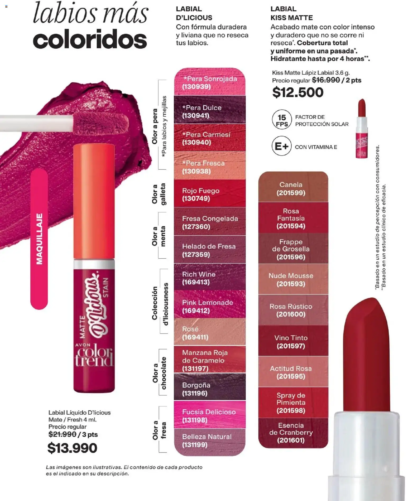 Avon revista - valida desde el 15/07/2026 | Página: 41 | Productos: Pimienta, Fresa, Maquillaje, Mousse