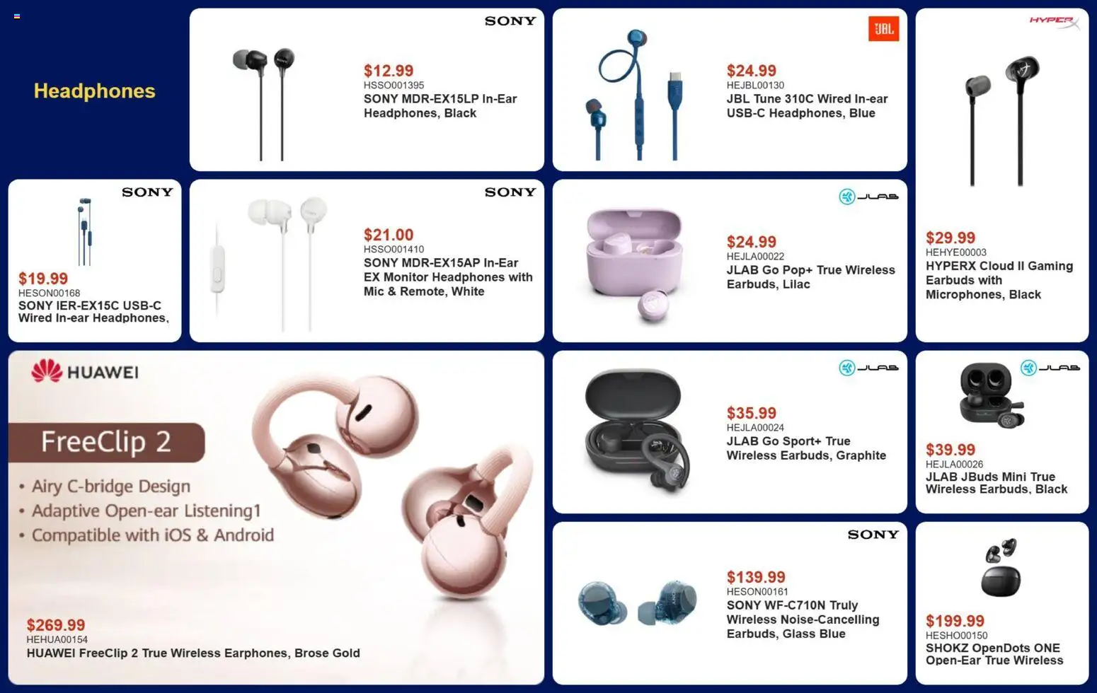 Canada Computers flyer valid from Aug 7, 2026 | Page: 9 | Products: Monitor, Headphones