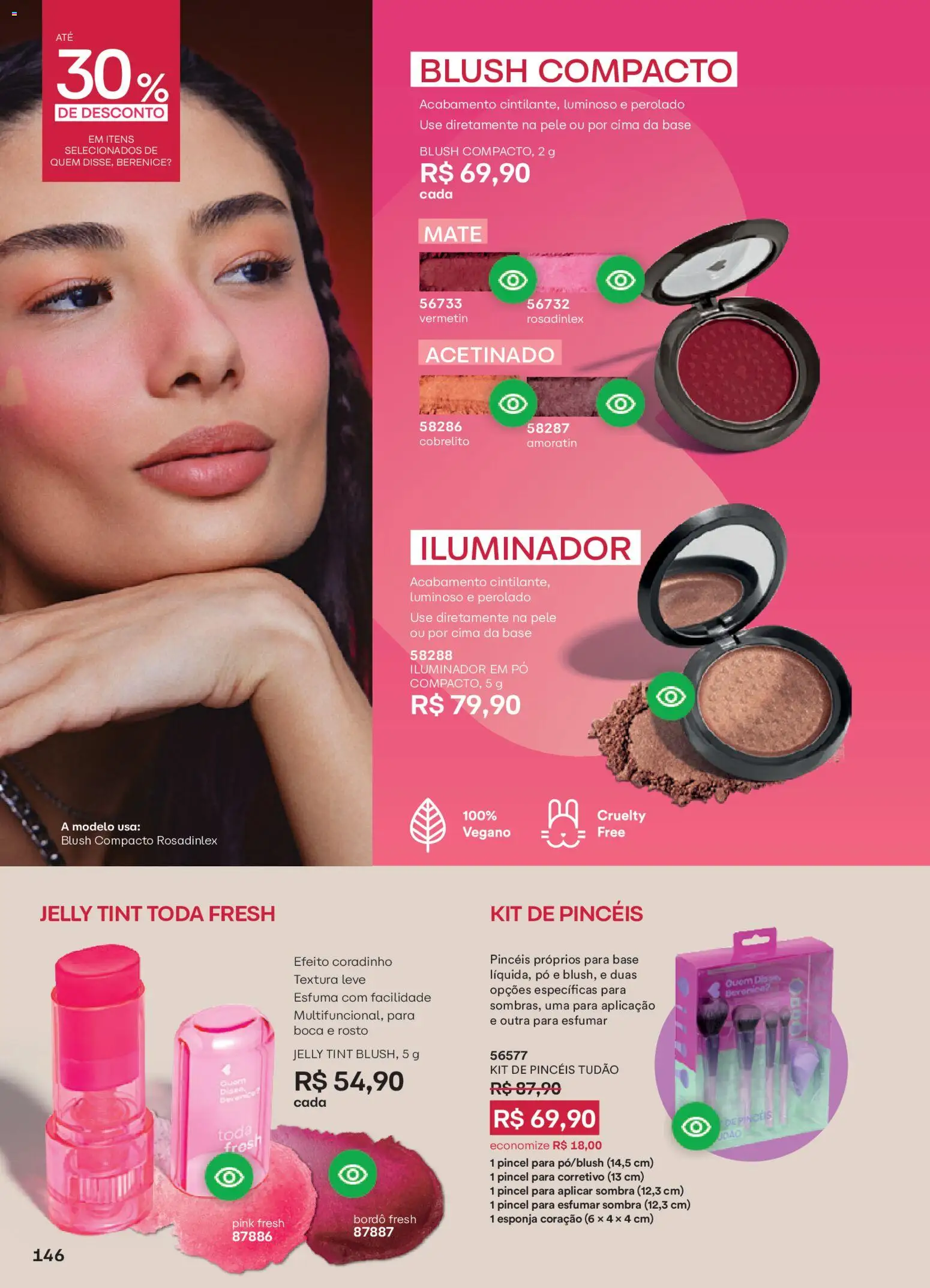 O Boticário Folheto - válido de 13.04.2026 | Página: 157 | Produtos: Corretivo, Blush, Pincel, Base