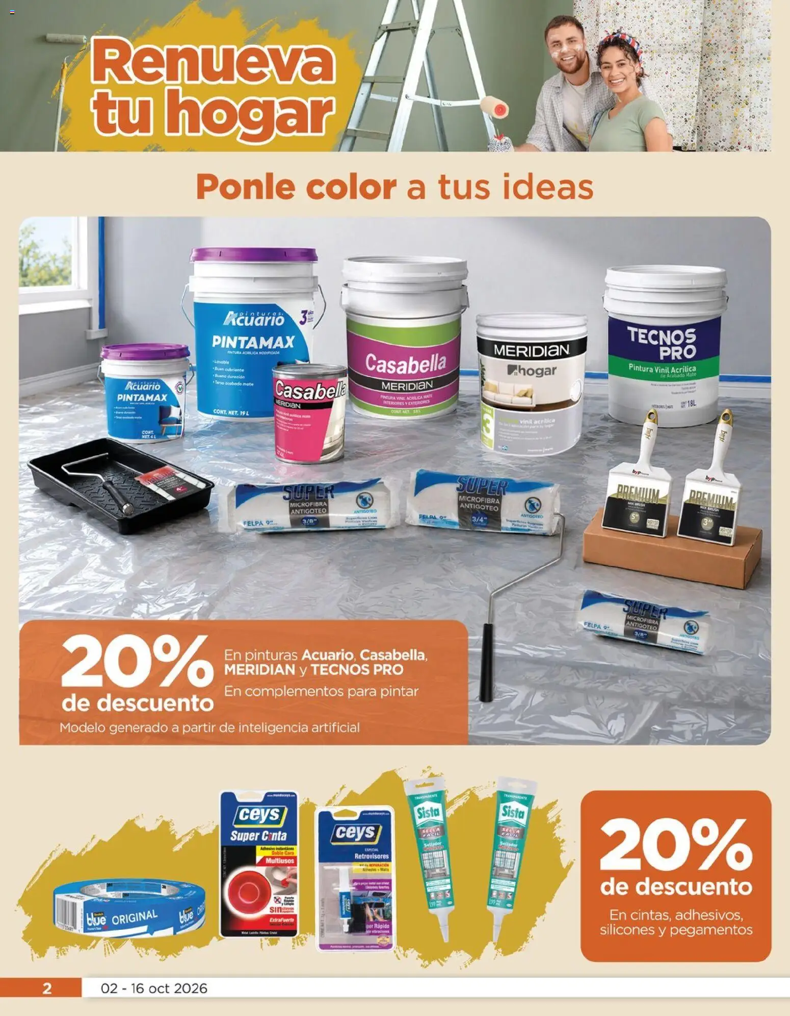 Nuevas ofertas de Chedraui válidas en toda la República Mexicana desde el 02/10/2026. ¡Encuentra las mejores ofertas en Chedraui folleto Renueva tu hogar! | Página: 2