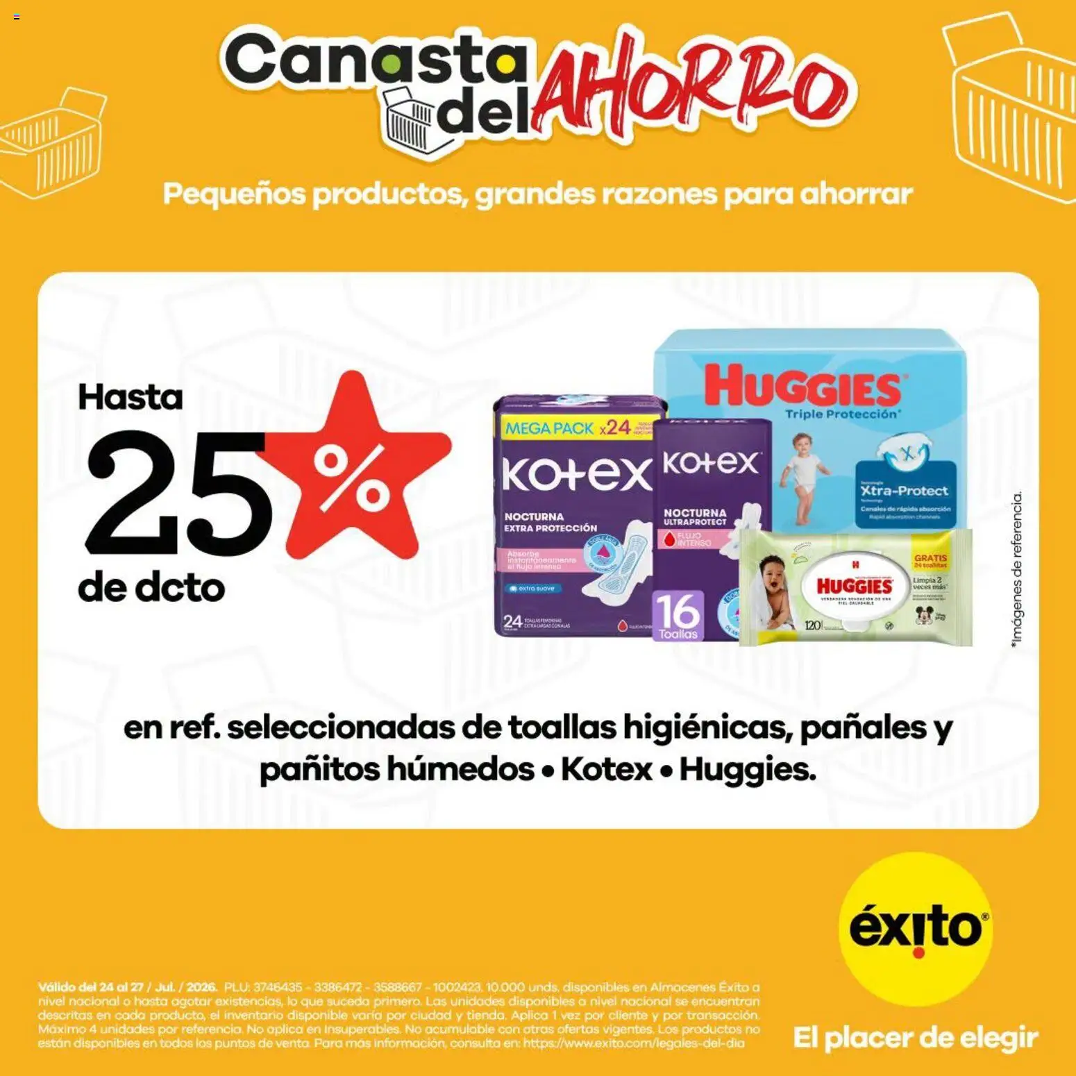 Éxito revista - valida desde el 24/07/2026 | Página: 5 | Productos: Toallas, Pañales