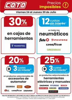 Vista previa Coto ofertas válido desde el 24/07/2026