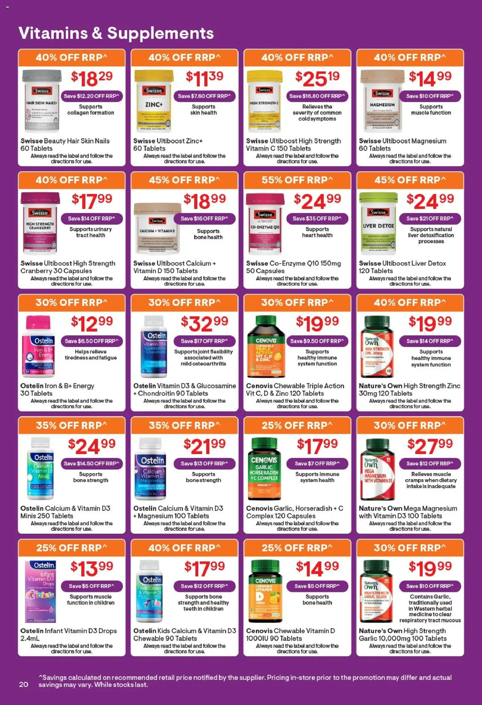 Discount Drug Stores catalogue - valid from 27.04.2026 | Page: 21 | Products: Collagen, Iron, Vitamin, Zinc