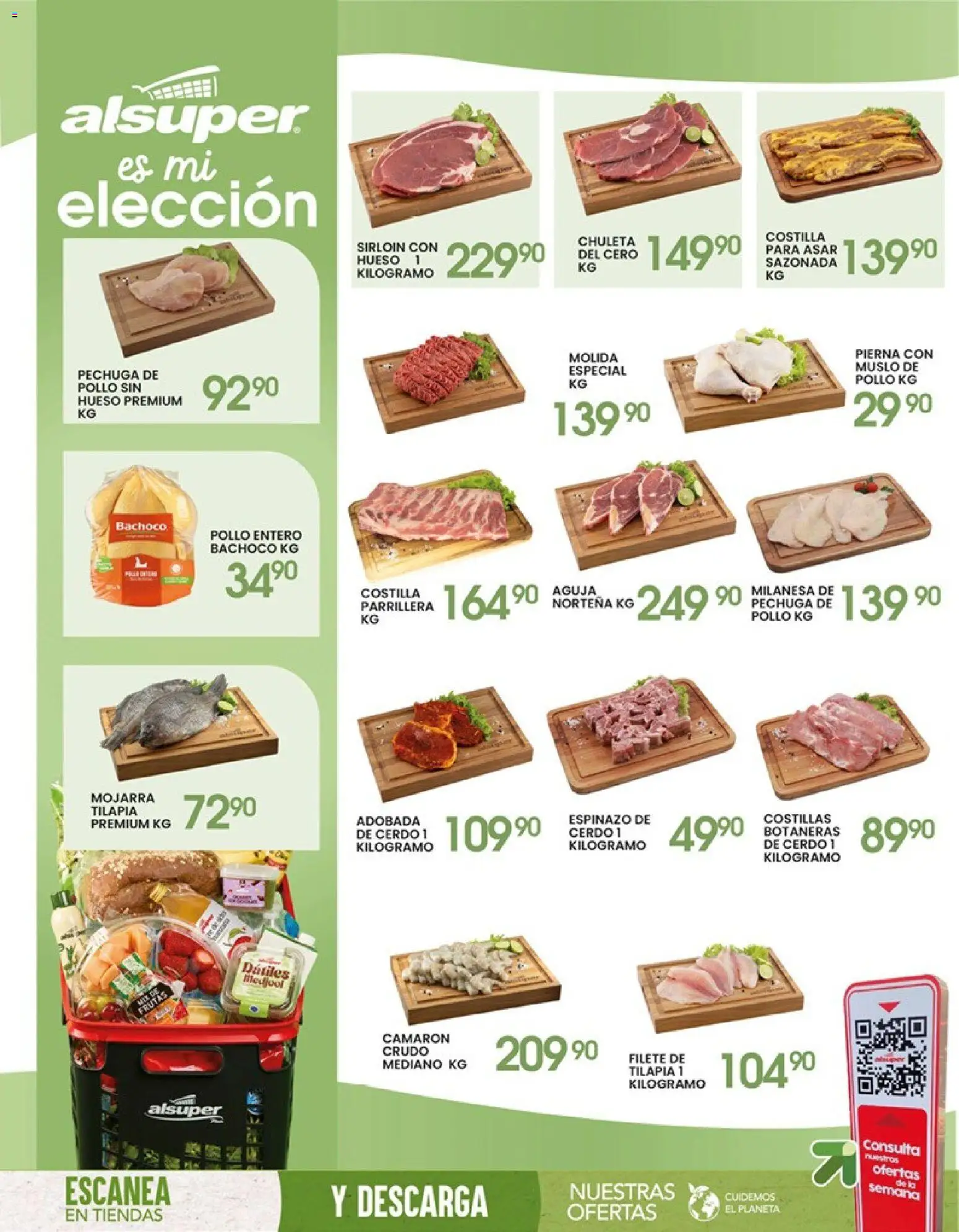 Nuevas ofertas de Alsuper válidas en toda la República Mexicana desde el 24/04/2026. ¡Encuentra las mejores ofertas en Alsuper folleto Calera! | Página: 8 | Productos: Pollo, Milanesa, Cerdo