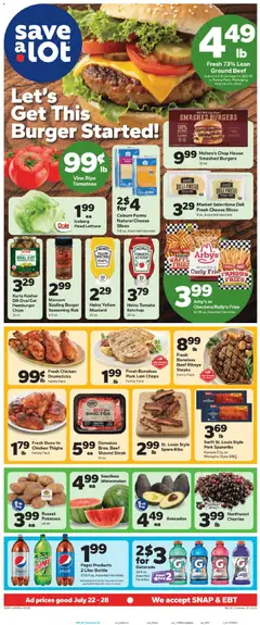 Preview of Save a Lot weekly ads valid from 07/22/2026