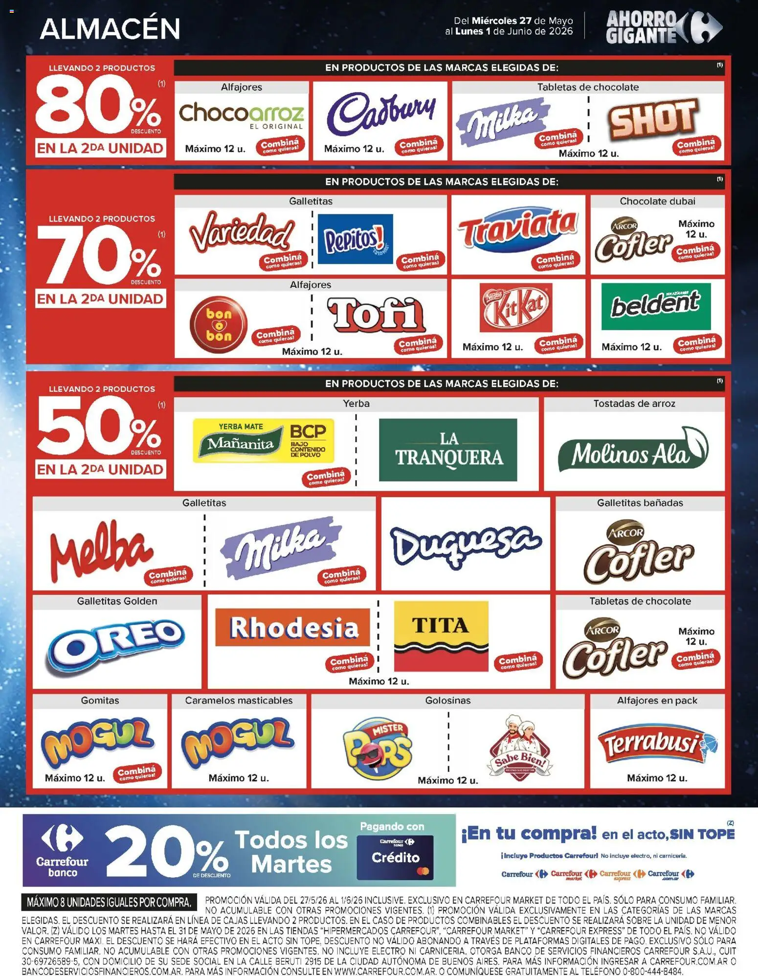 Carrefour Market catálogo │ válido desde el 27.05.2026 | Página: 6 | Productos: Mate, Sobre, Yerba, Chocolate