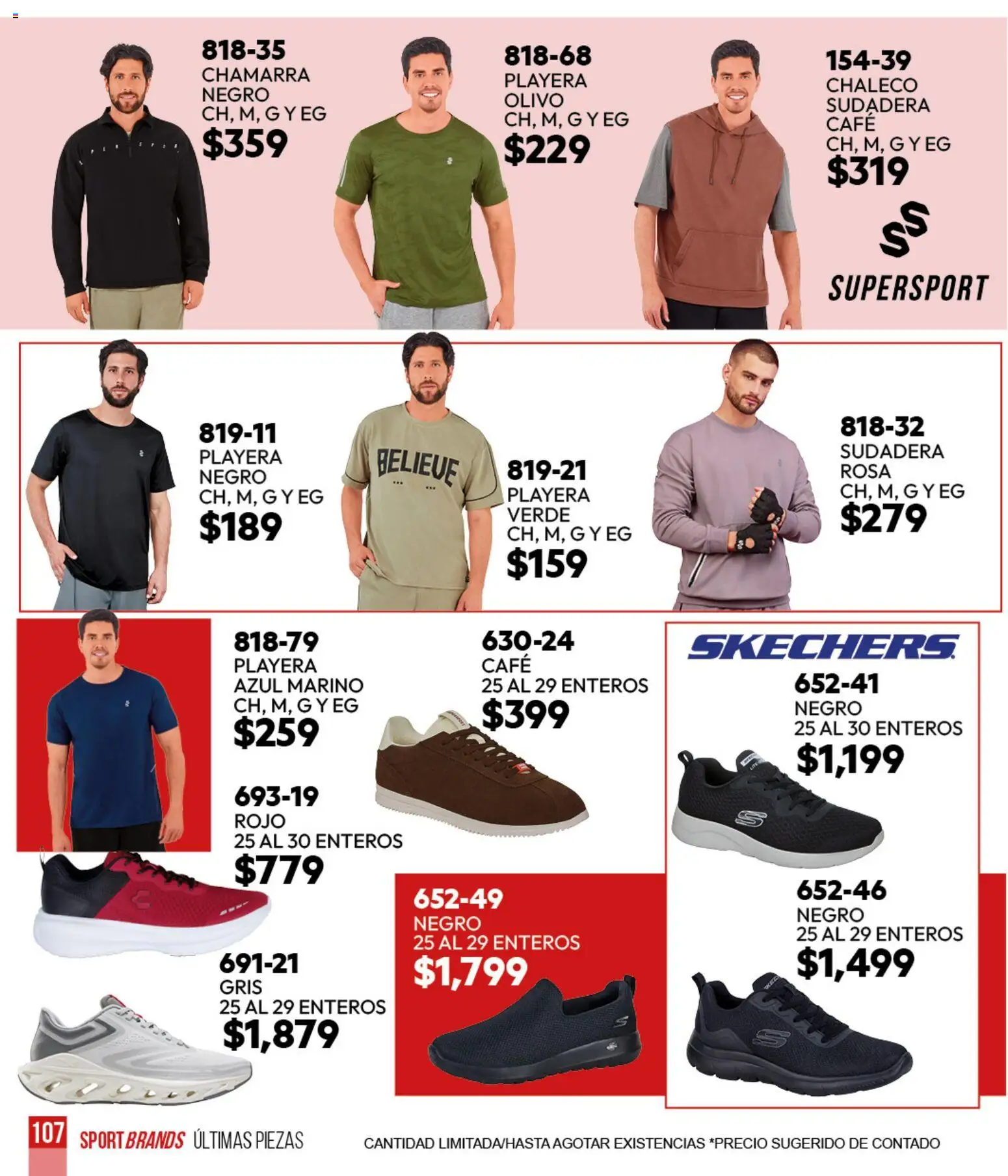Nuevas ofertas de Cklass válidas en toda la República Mexicana desde el 05.03.2026. ¡Encuentra las mejores ofertas en Cklass catálogo Verano Sportbrands Dama! | Página: 289 | Productos: Chaleco, Chamarra, Café, Sudadera