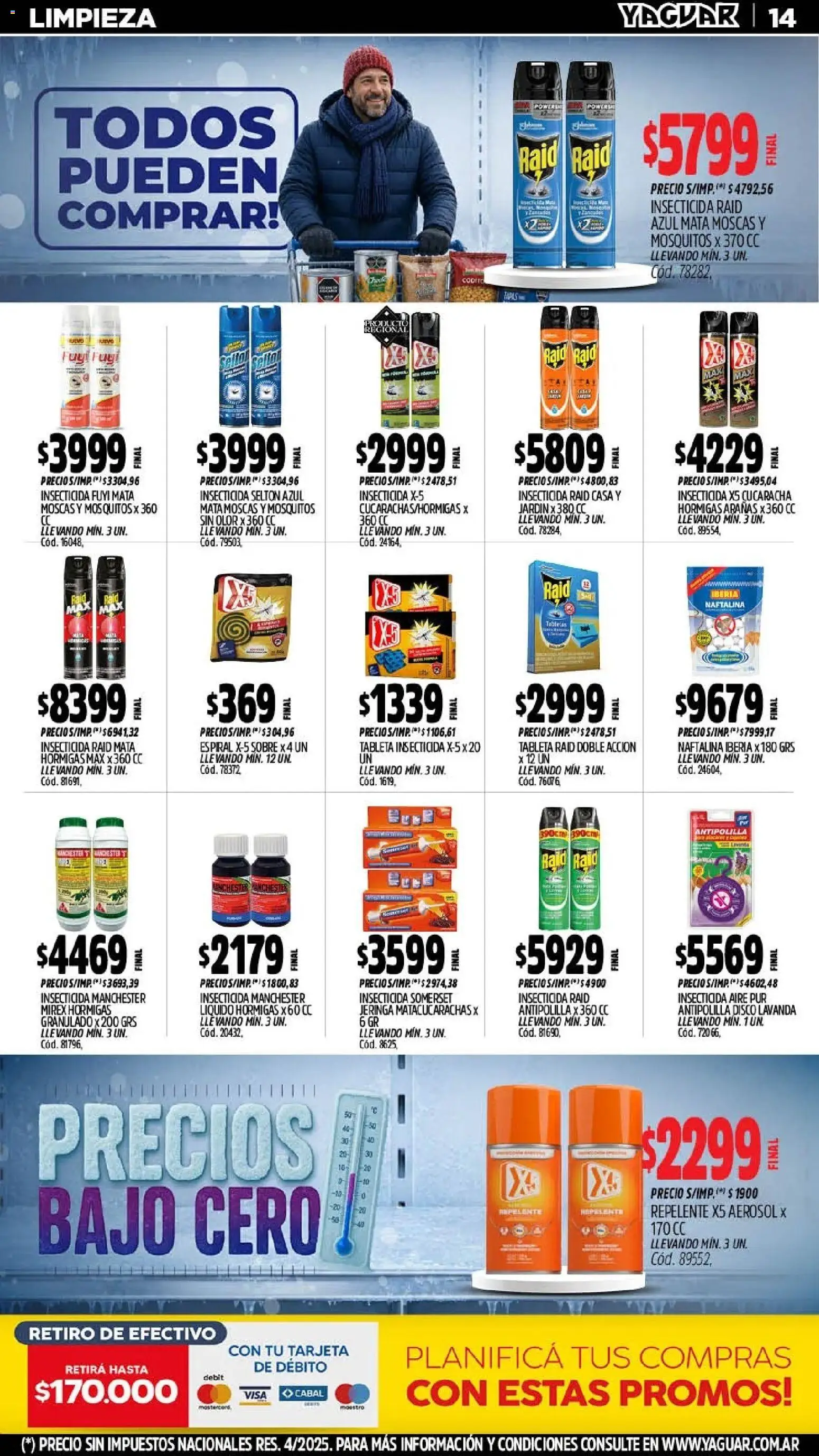 Yaguar - Oferta Semanal Salta │ válido desde el 27/07/2026 | Página: 18 | Productos: Tableta, Disco, Insecticida, Sobre