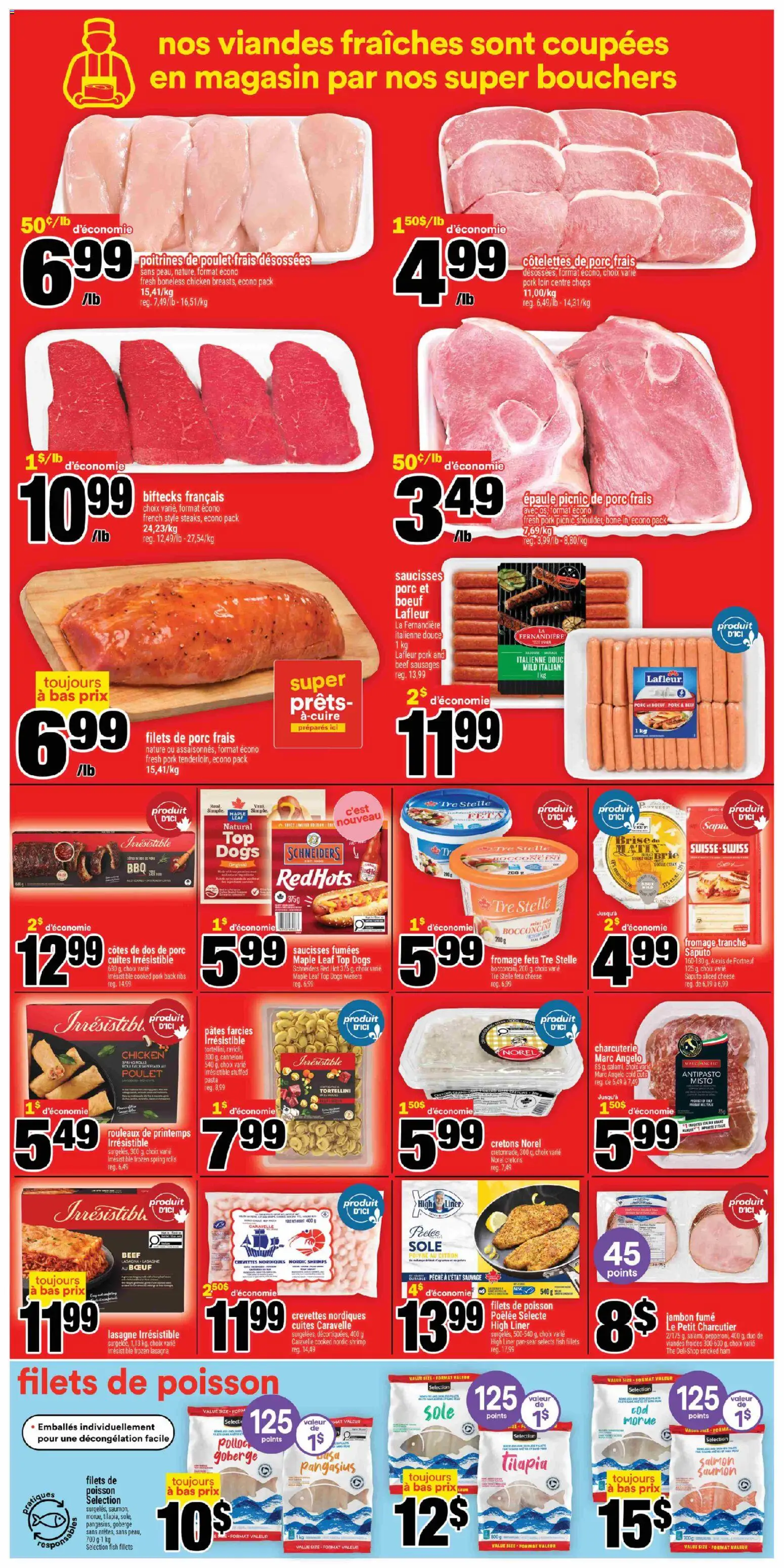 Super C flyer valid from 28.05.2026 | Page: 5 | Products: Fish, Cheese, Chicken, Pork