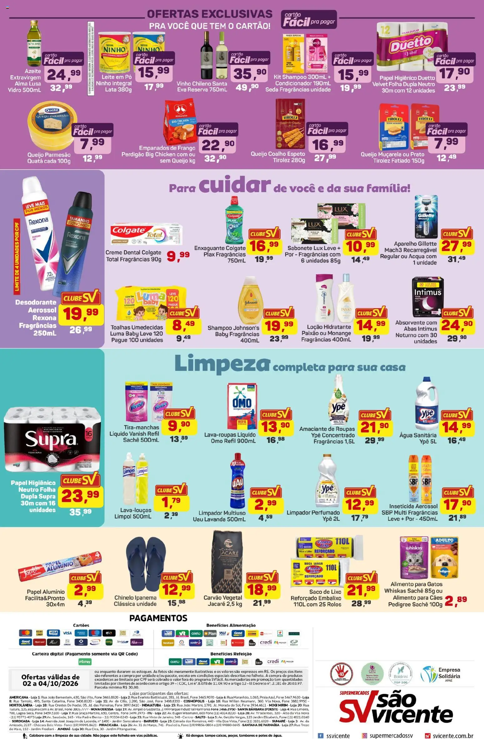 Supermercados São Vicente Folheto - válido de 02/10/2026 | Página: 4