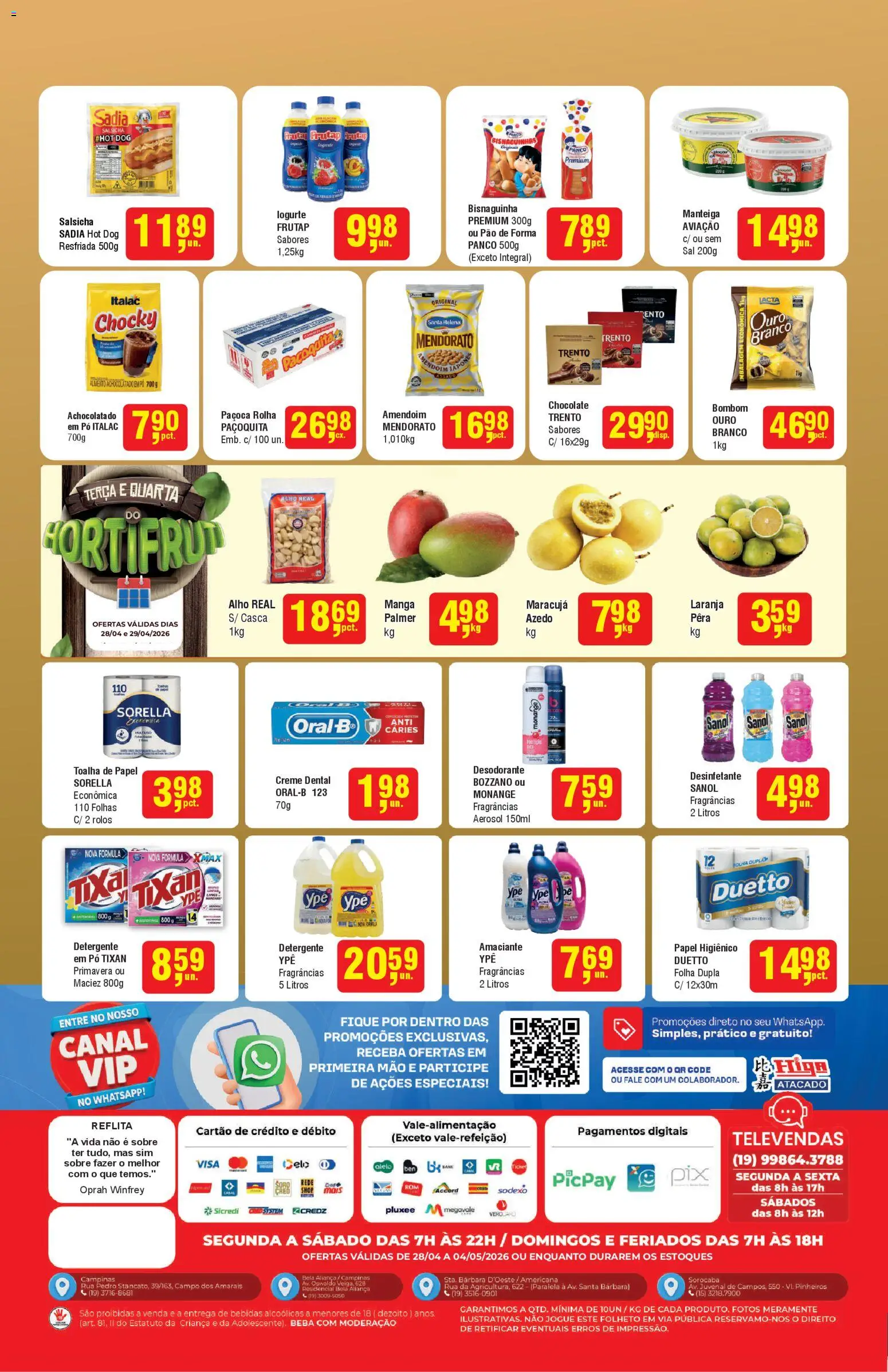 Higa Atacado - Ofertas da semana de 28/04/2026 ? Não perca as melhores promoções! | Brasil