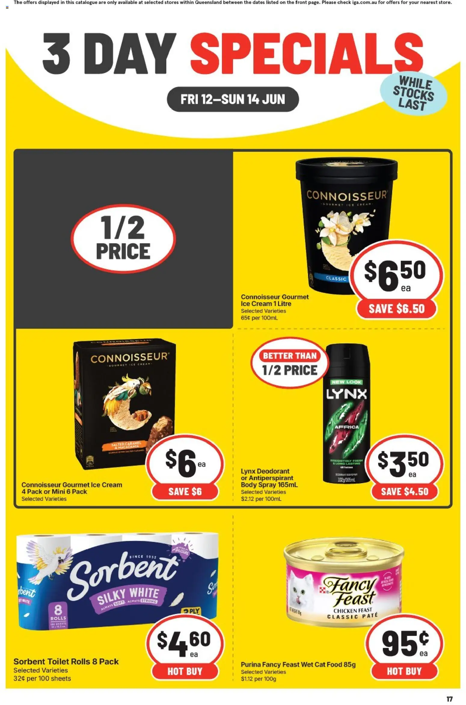 IGA catalogue - valid from 12.06.2026 | Page: 4 | Products: Chicken, Deodorant, Antiperspirant, Cream