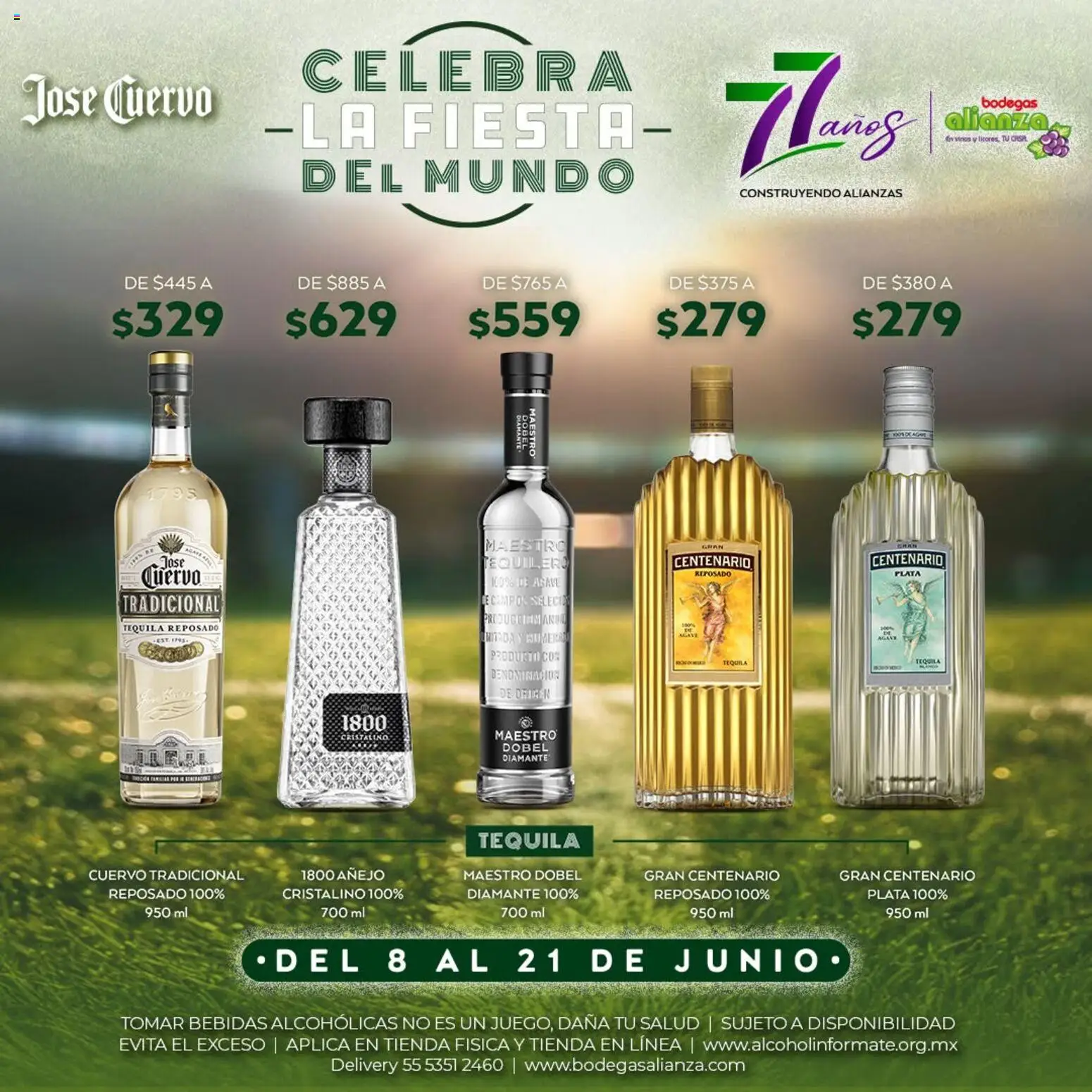 Nuevas ofertas de Bodegas Alianza válidas en toda la República Mexicana desde el 08.06.2026. ¡Encuentra las mejores ofertas en Bodegas Alianza catálogo Celebra la fiesta del mundo! | Página: 1