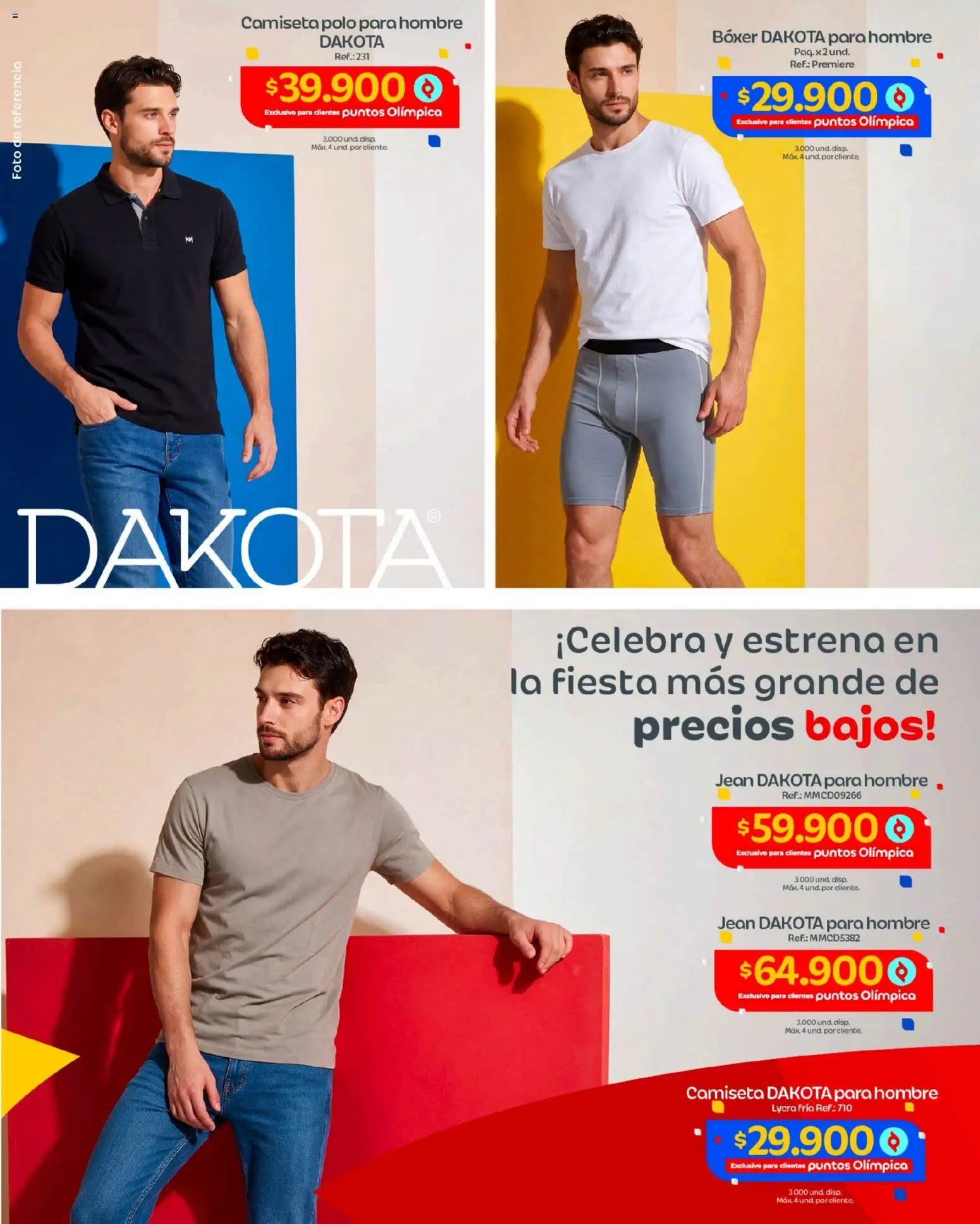 Olímpica revista - valida desde el 30/07/2026 | Página: 4 | Productos: Jean, Camiseta
