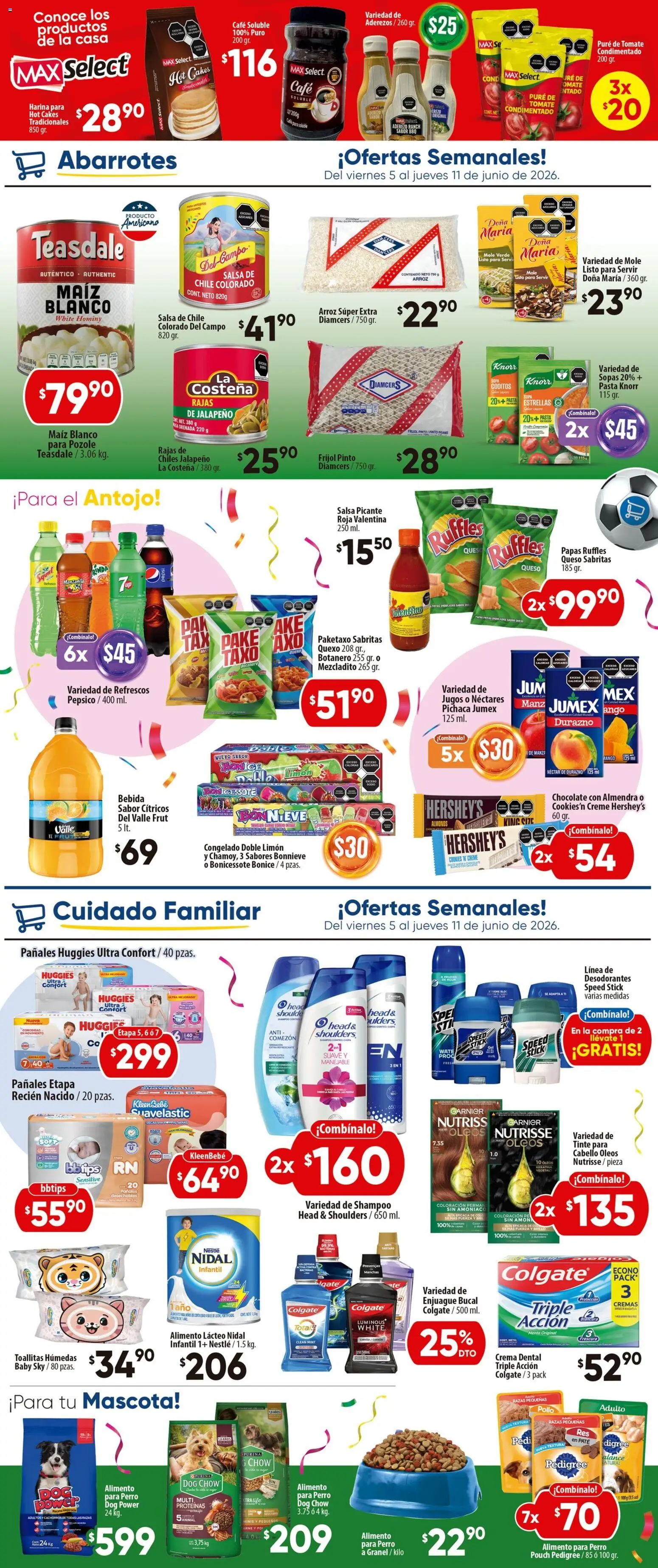 Nuevas ofertas de Calimax válidas en toda la República Mexicana desde el 05.06.2026. ¡Encuentra las mejores ofertas en Calimax folleto! | Página: 3 | Productos: Enjuague bucal, Café, Chocolate, Papas fritas