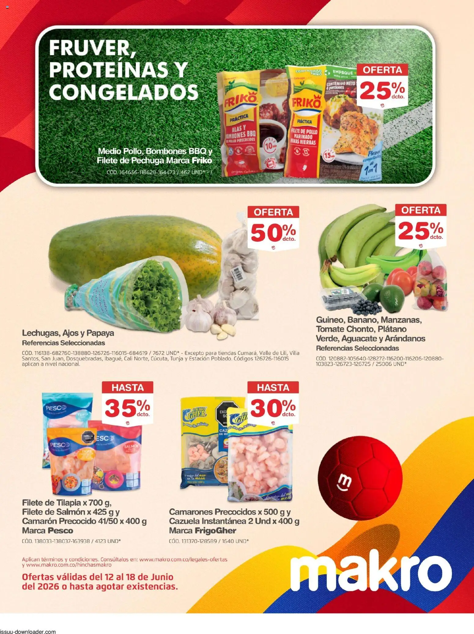 Makro revista - valida desde el 12.06.2026 | Página: 14 | Productos: Champaña, Ducha Bidet, Tomate, Papaya
