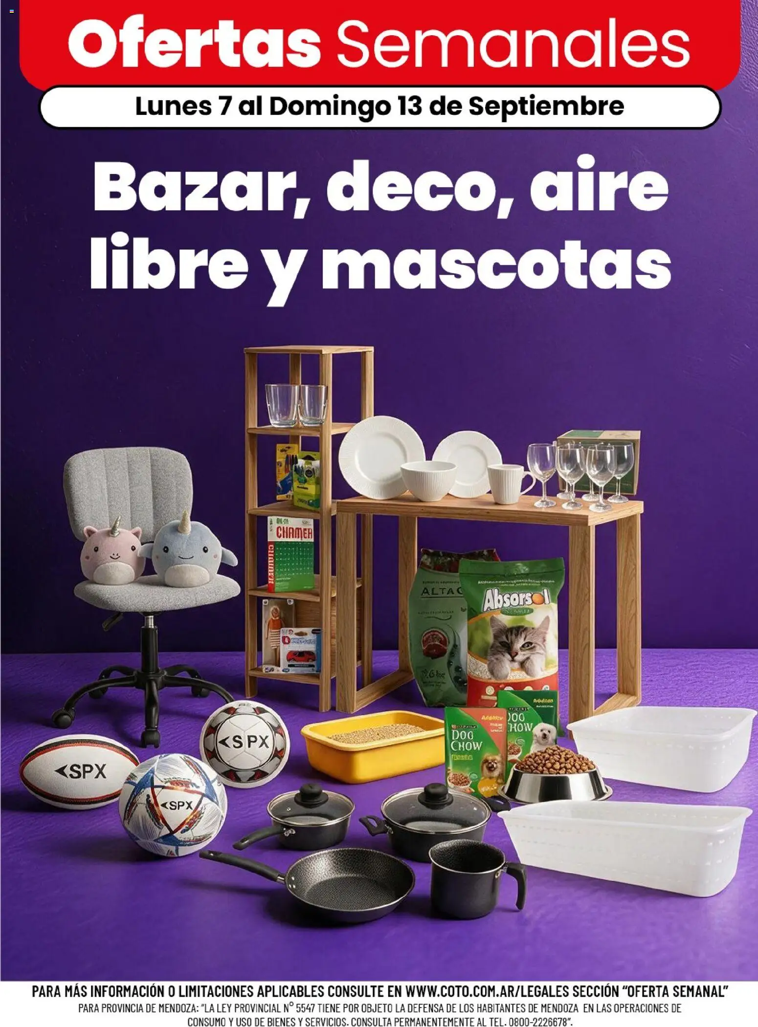 Coto - Bazar, deco, aire libre y mascotas │ válido desde el 07/09/2026 | Página: 1 | Productos: Alimento balanceado, Alimento balanceado para perros